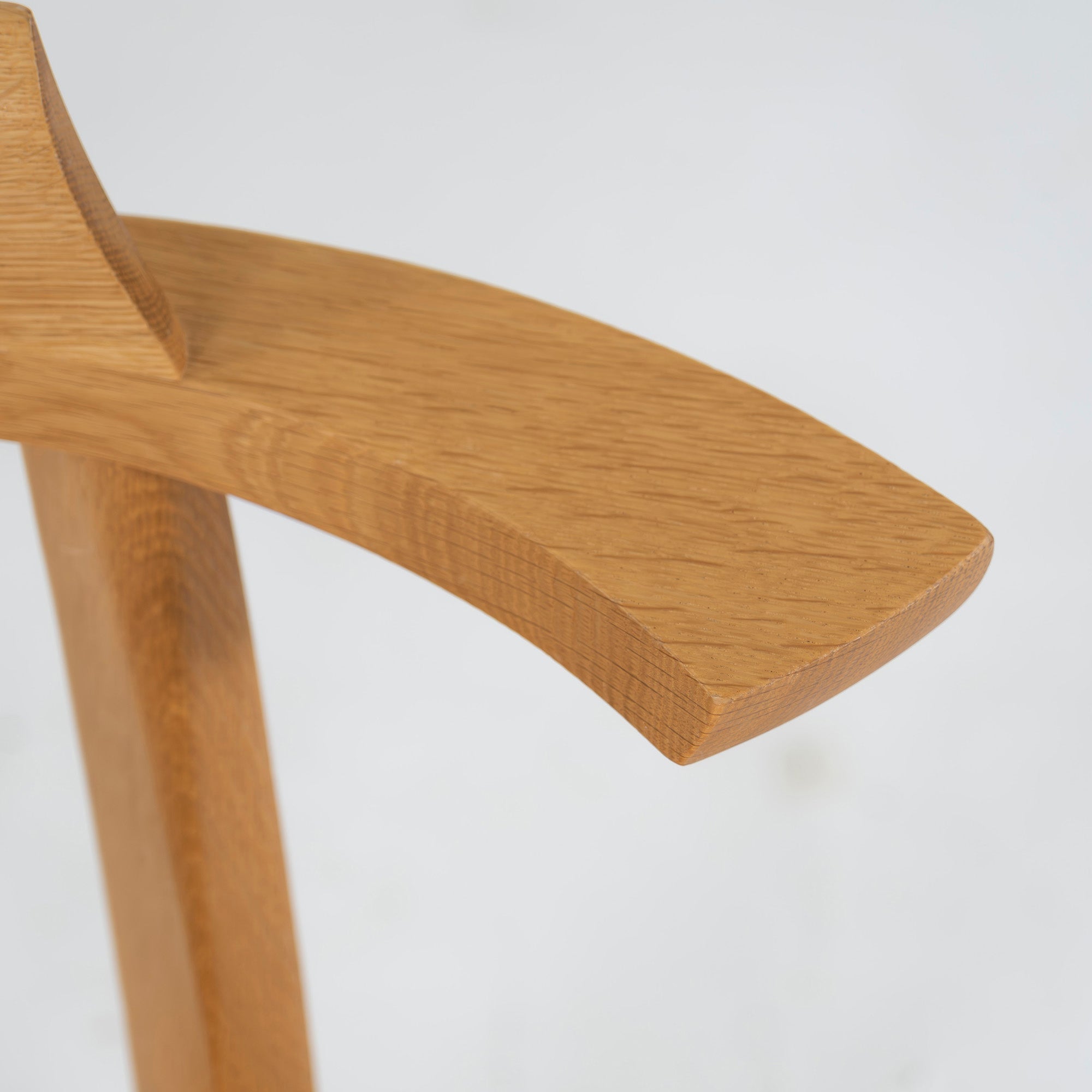 Dining chair Kashiwa Mokko OB21 Sophie plank seat (4) half arm chair oak wood solid wood oak wood natural modern Japanese modern Hida IDC Otsuka