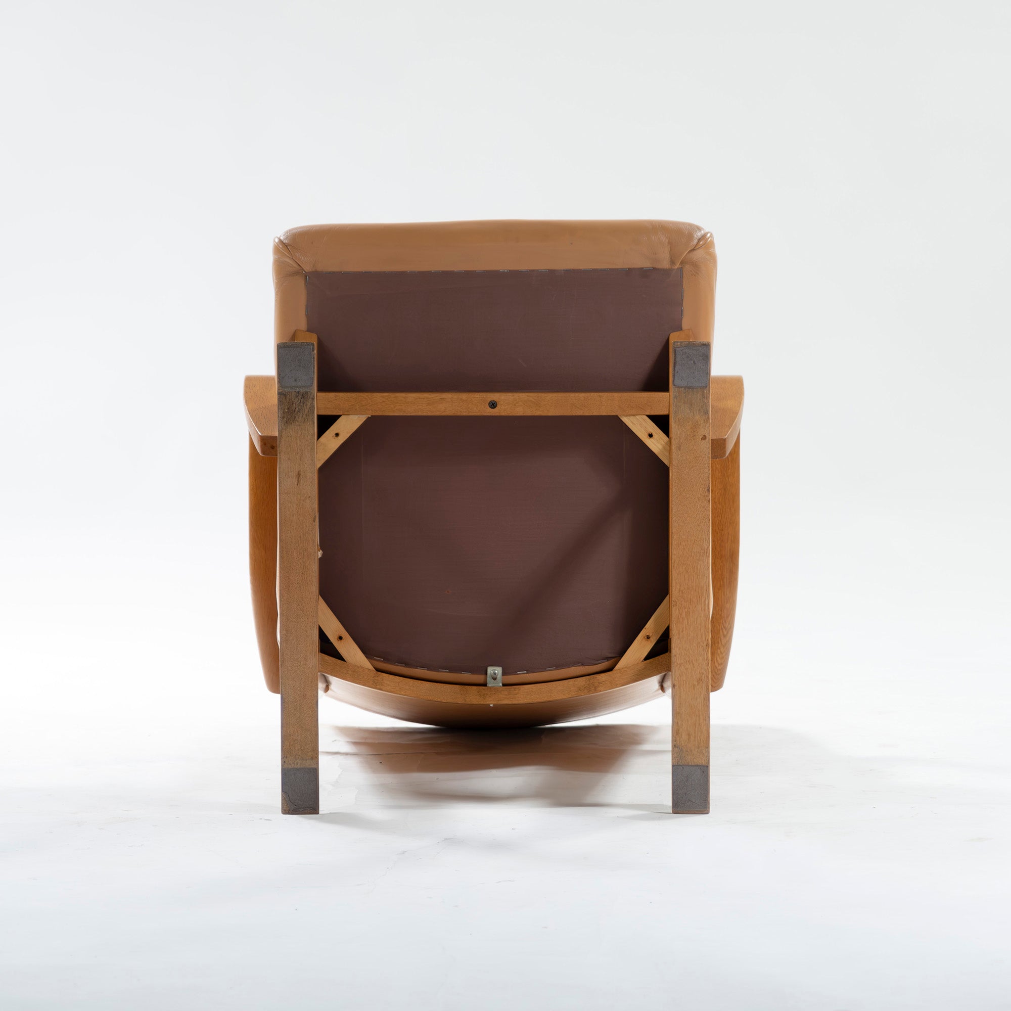Dining chair Hida Sangyo Woodpecker Enku Armchair (1) Oak wood Genuine leather Natural modern Japanese modern Toshimitsu Sasaki