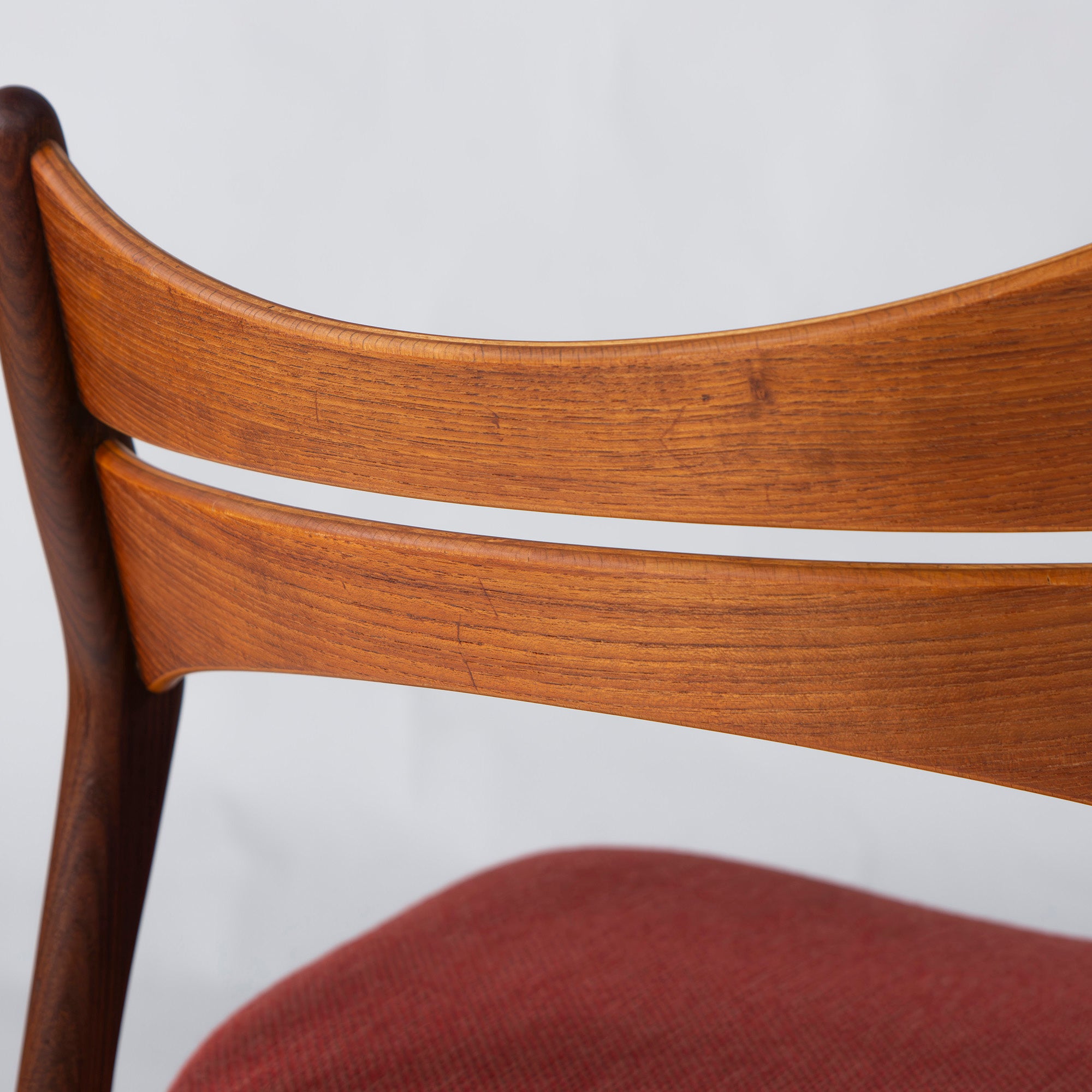 Dining chair, Nordic vintage, Erik Buch, Model 310, teak wood x afromosia wood (1), Danish vintage, 1960s