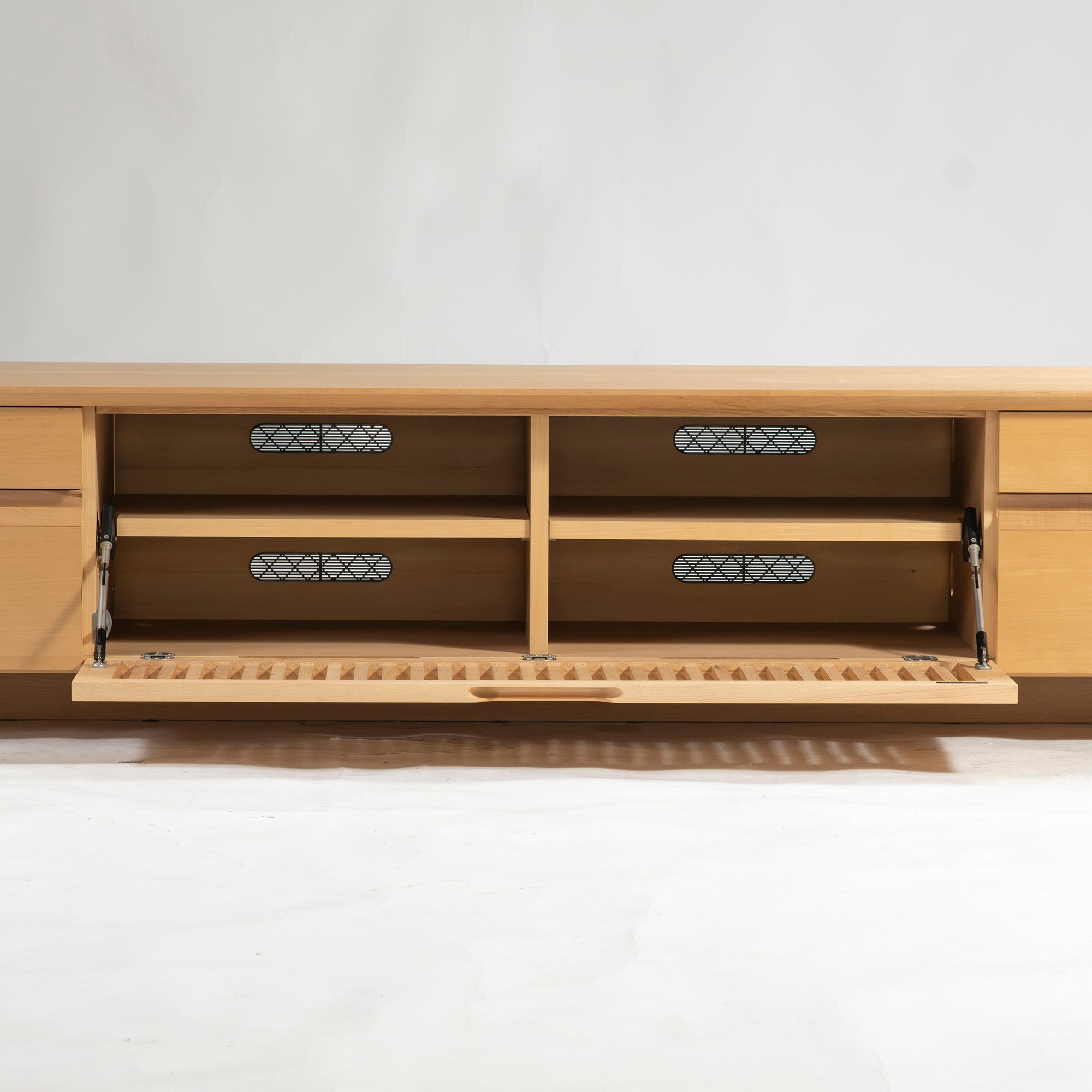 テレビボード カリモク karimoku QU62 ピュアビーチ w180 AVキャビネット ローボード リビング収納 収納家具 和モダン ナチュラル
