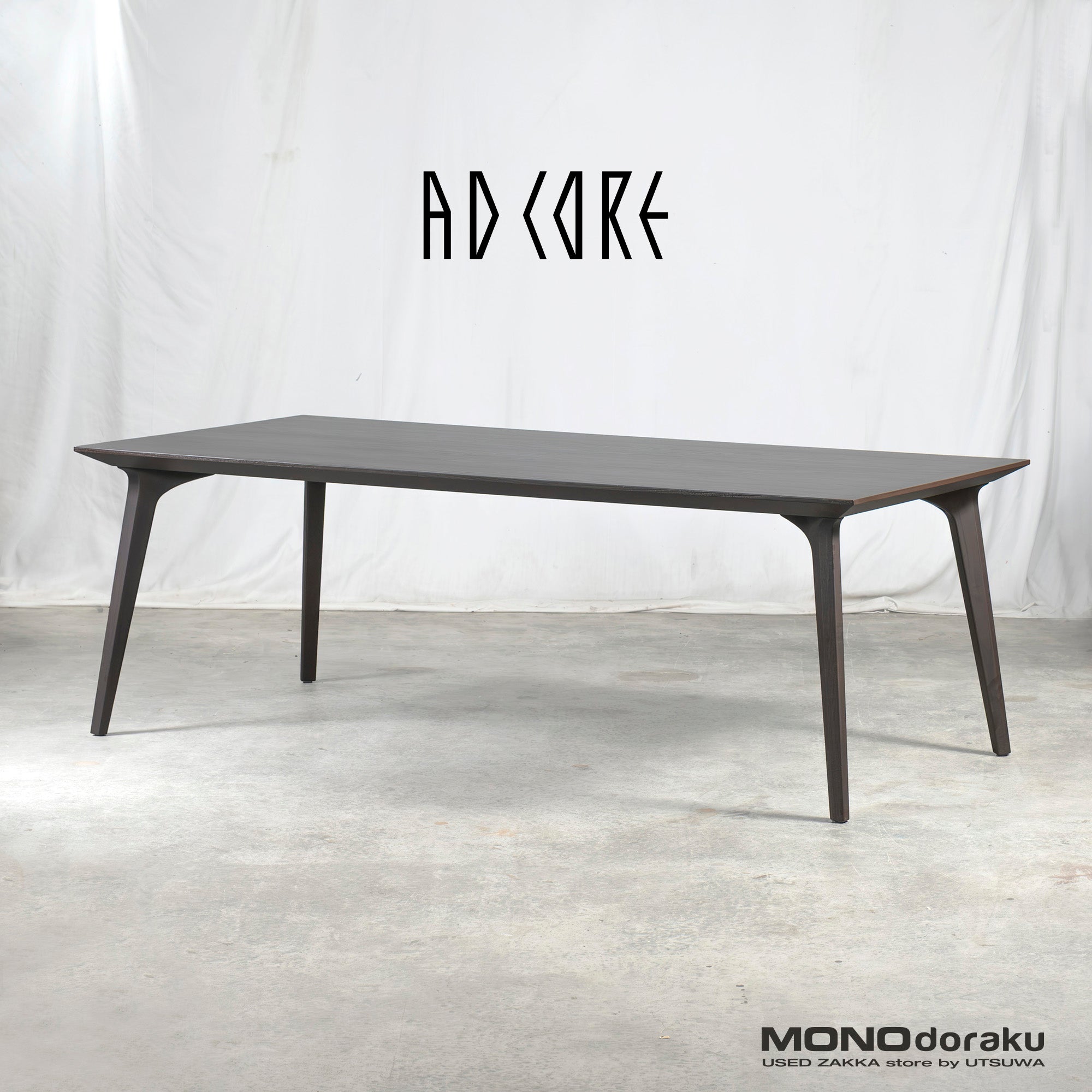 Dining table AD CORE A-mode MD-1202 w210 White ash material Amber black Nordic modern Simple modern
