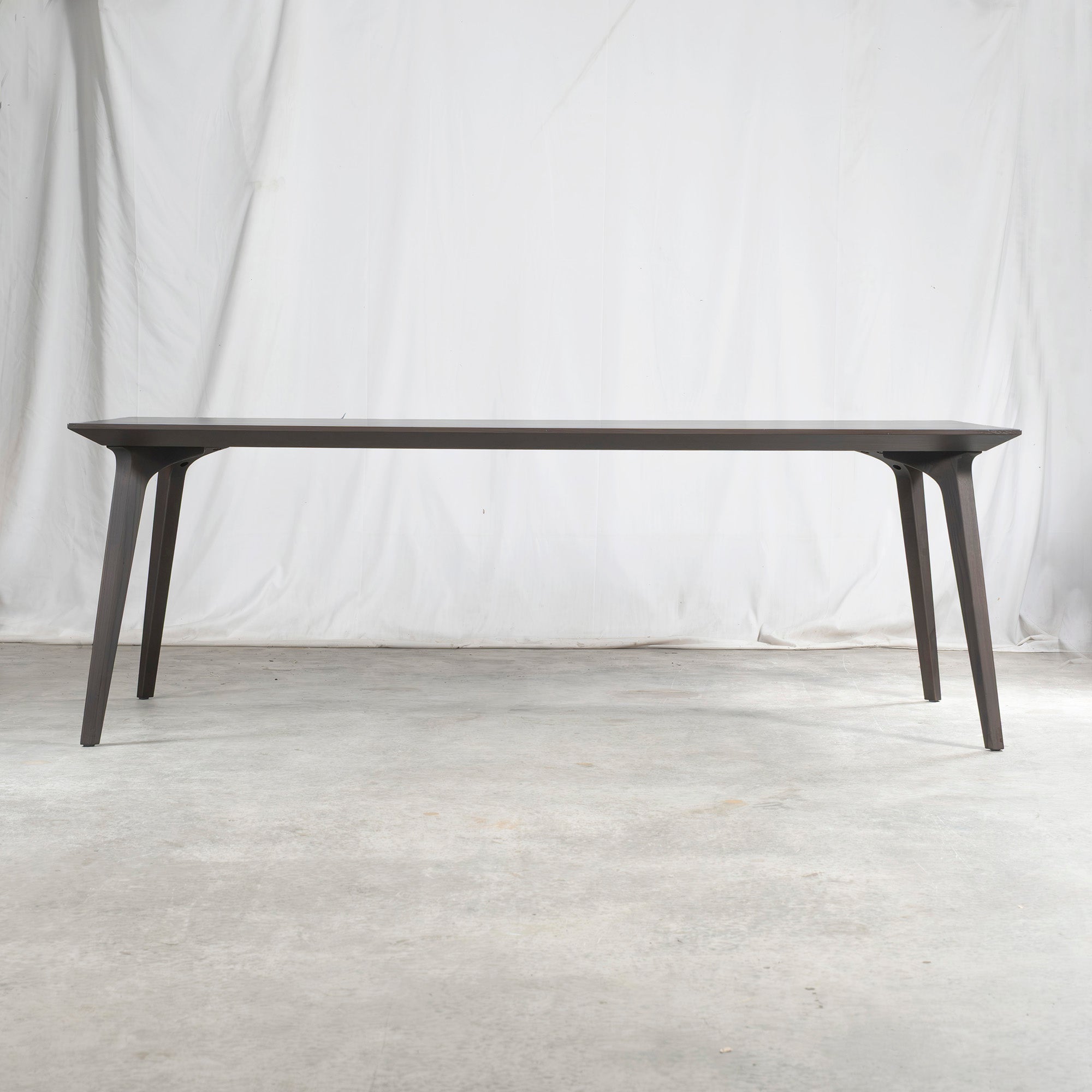 Dining table AD CORE A-mode MD-1202 w210 White ash material Amber black Nordic modern Simple modern