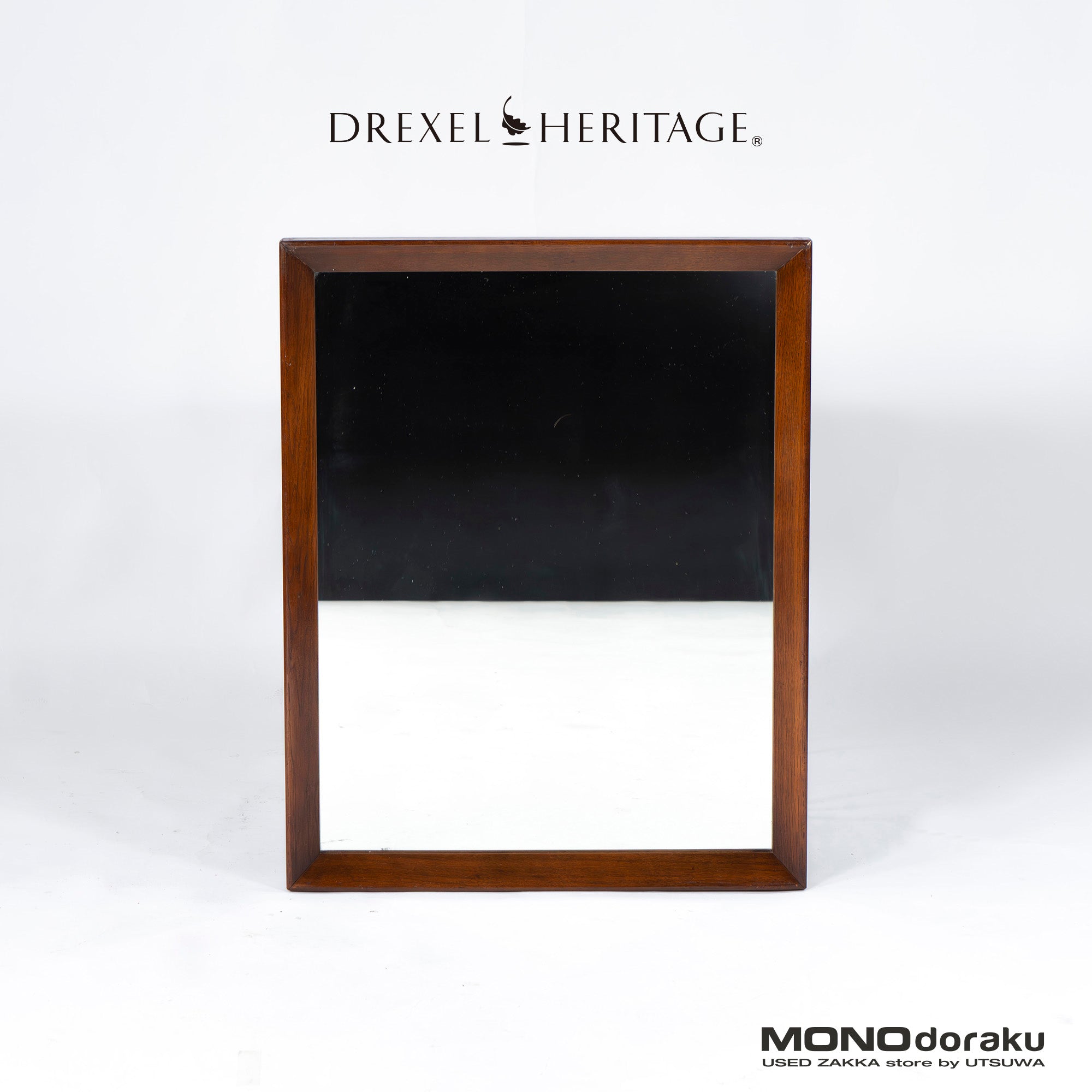 ウォールミラー ドレクセルヘリテイジ DREXEL HERITAGE 1980s USヴィンテージ 無垢材フレーム ミッドセンチュリー クラシック