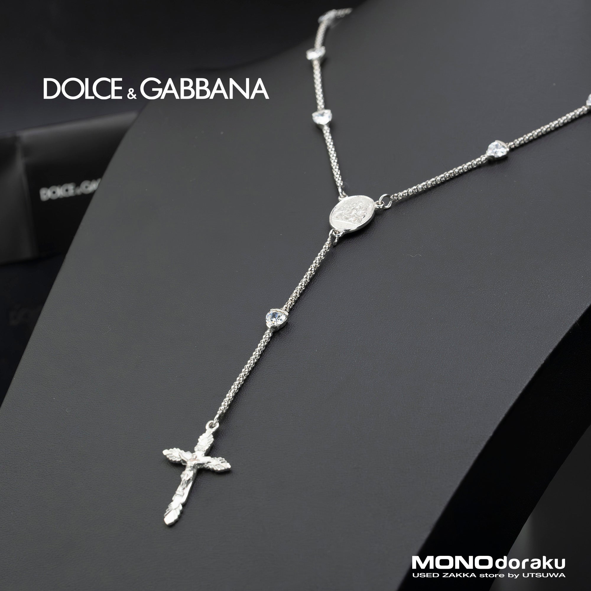 Dolce & Gabbana Rosario style necklace in silver 925