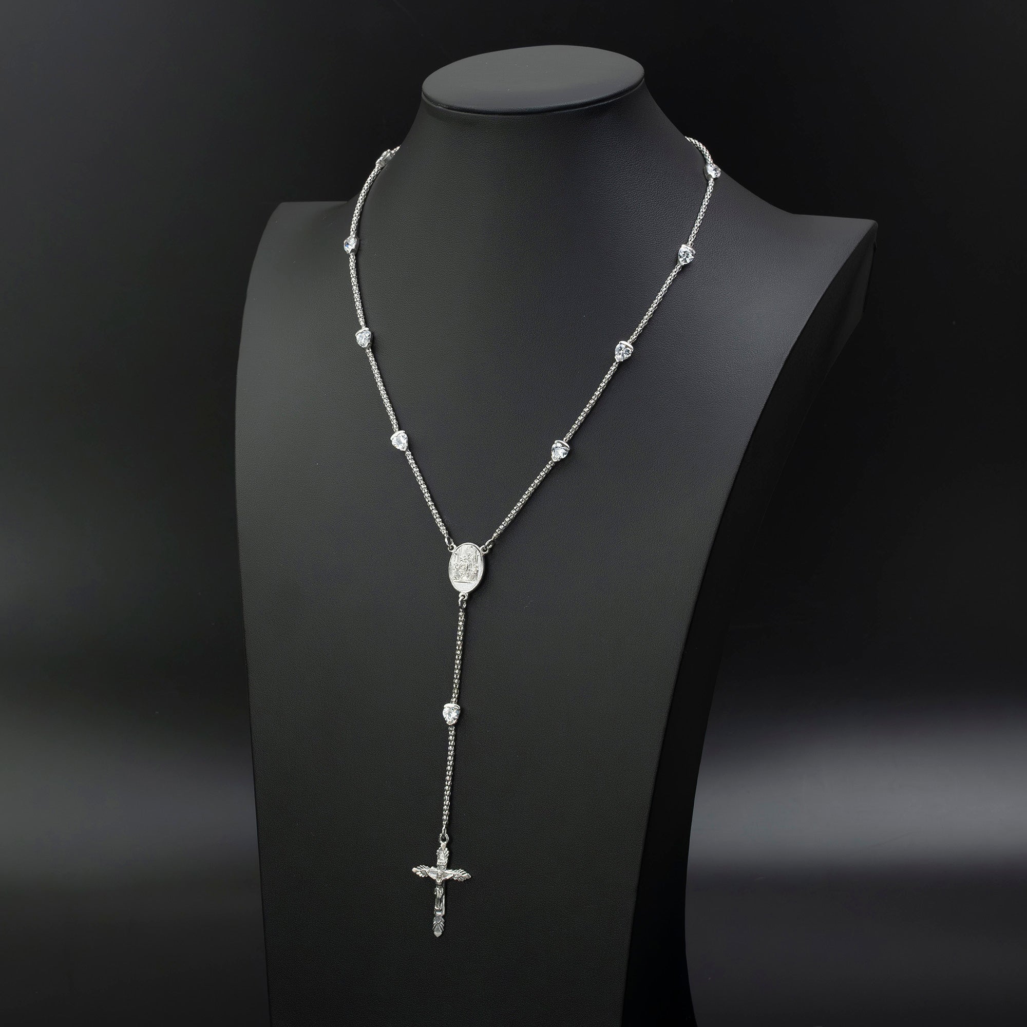 Dolce & Gabbana Rosario style necklace in silver 925