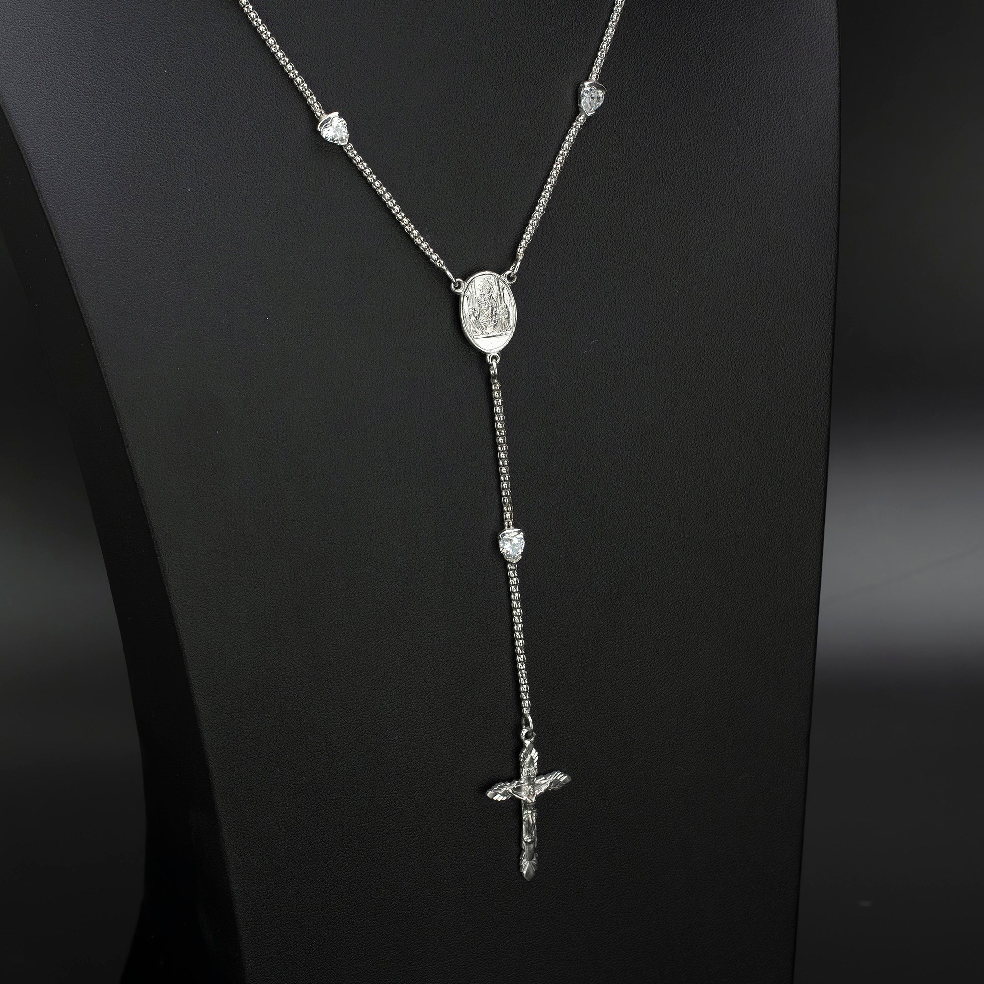 Dolce & Gabbana Rosario style necklace in silver 925