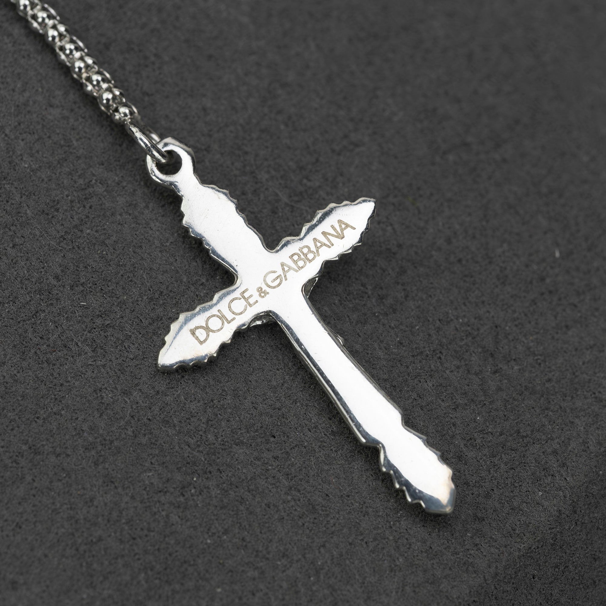 Dolce & Gabbana Rosario style necklace in silver 925