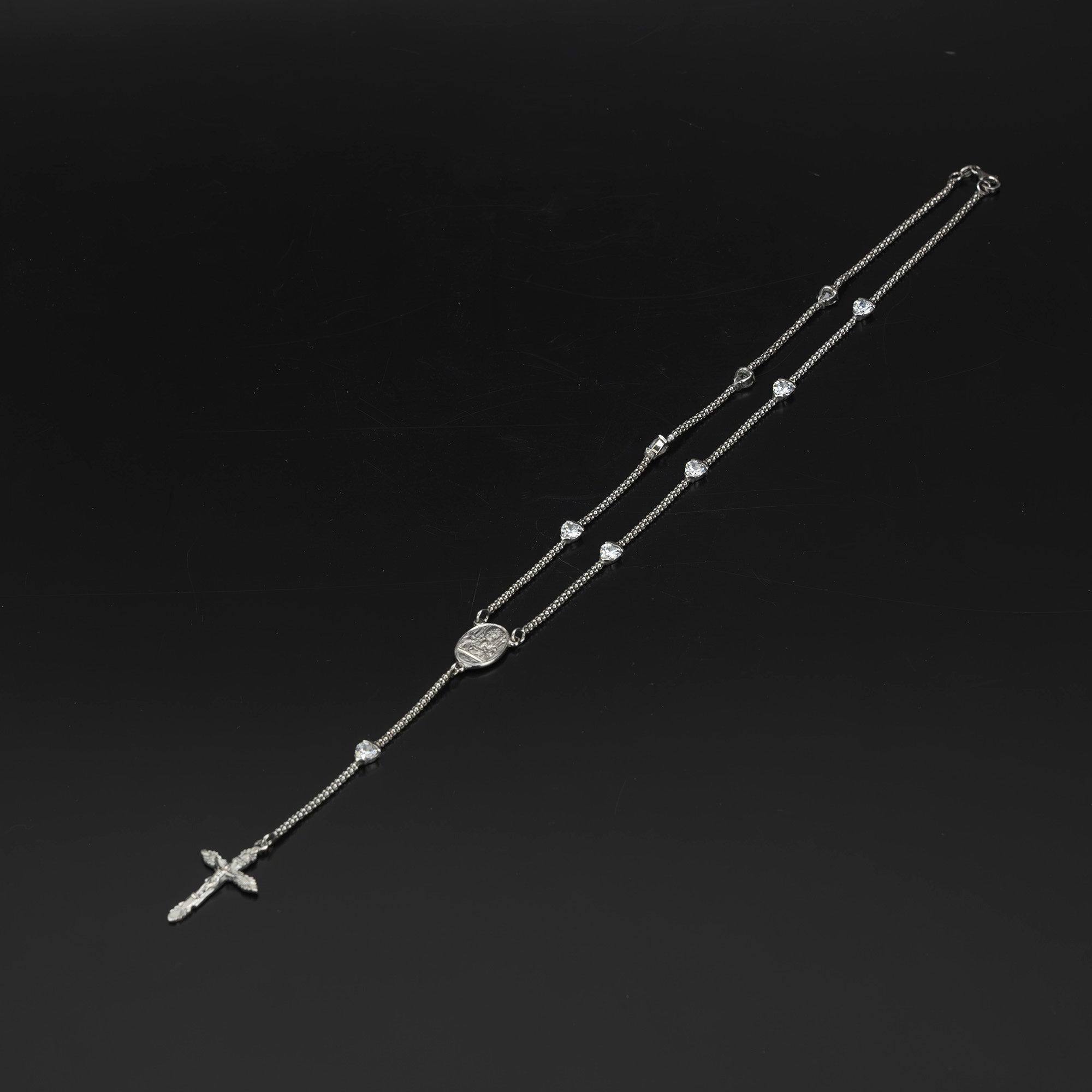 Dolce & Gabbana Rosario style necklace in silver 925
