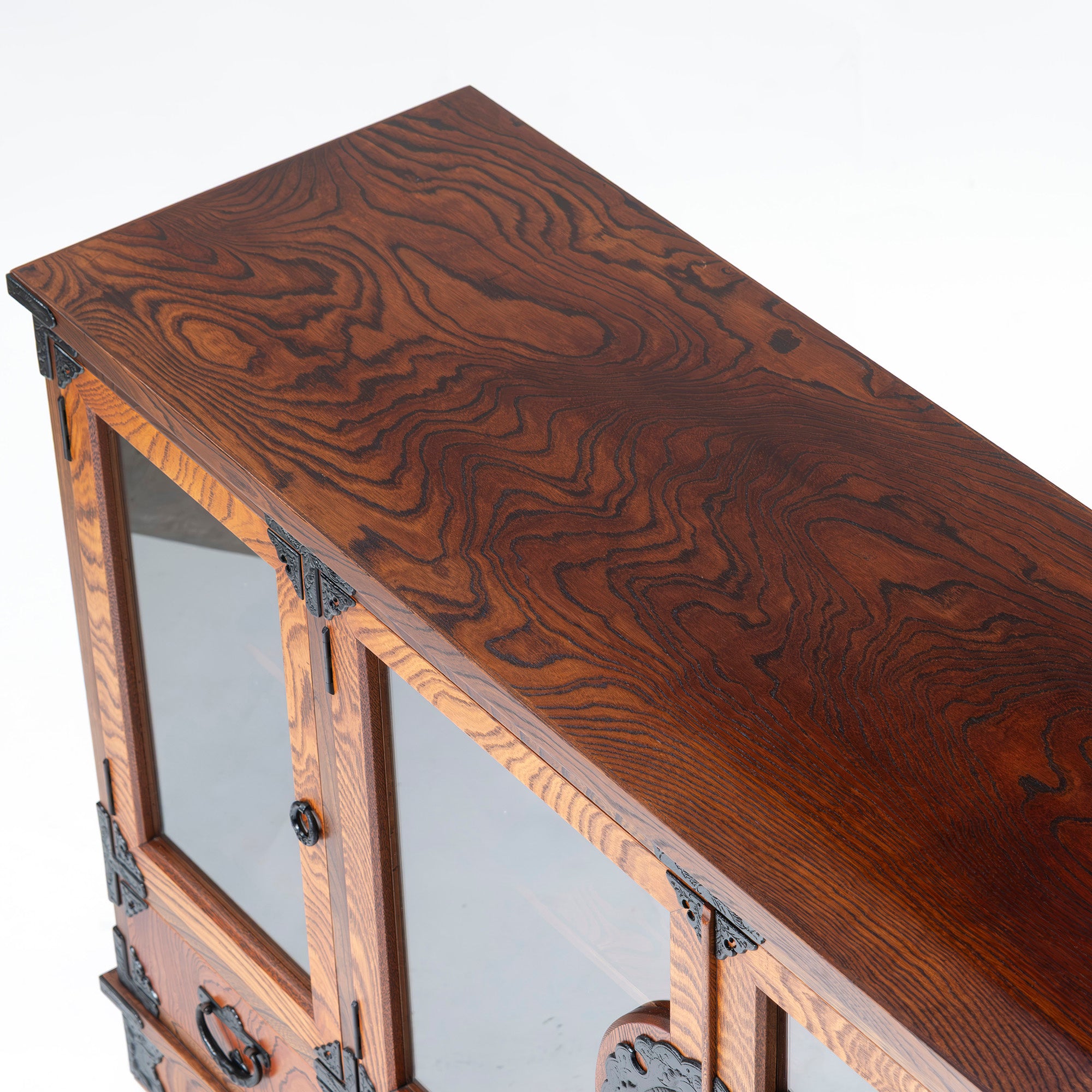 Sideboard Iwayado Chest of Drawers 4 Doors 3 Drawers Zelkova Wood Lacquerware Nambu Ironware Fittings Opening Paulownia Traditional Crafts Folk Furniture Storage Furniture Japanese Furniture Living Room Storage Storage Chest