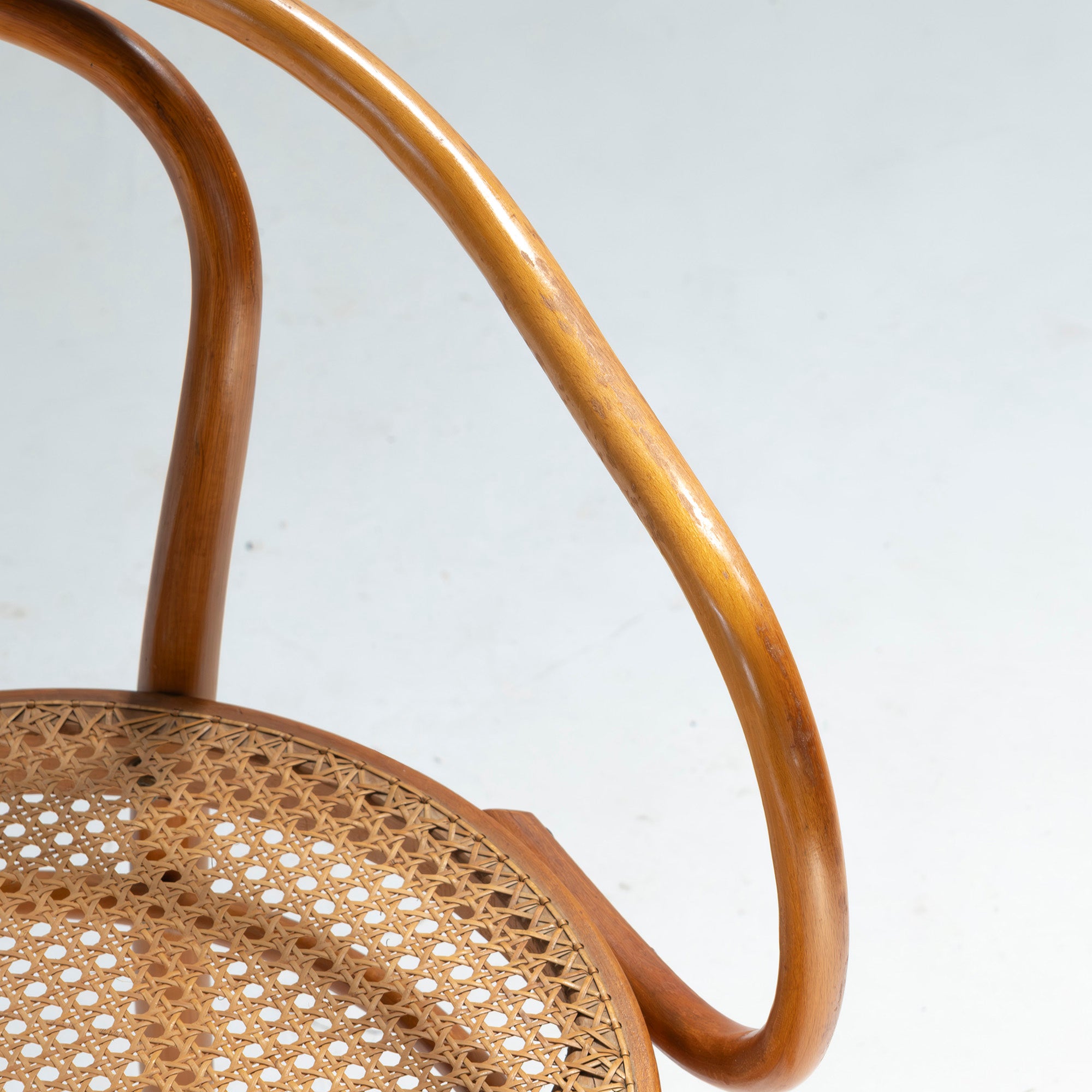 Vintage chair AIDEC bentwood chair made of beech and rattan from Czechoslovakia (1) THONET dining chair