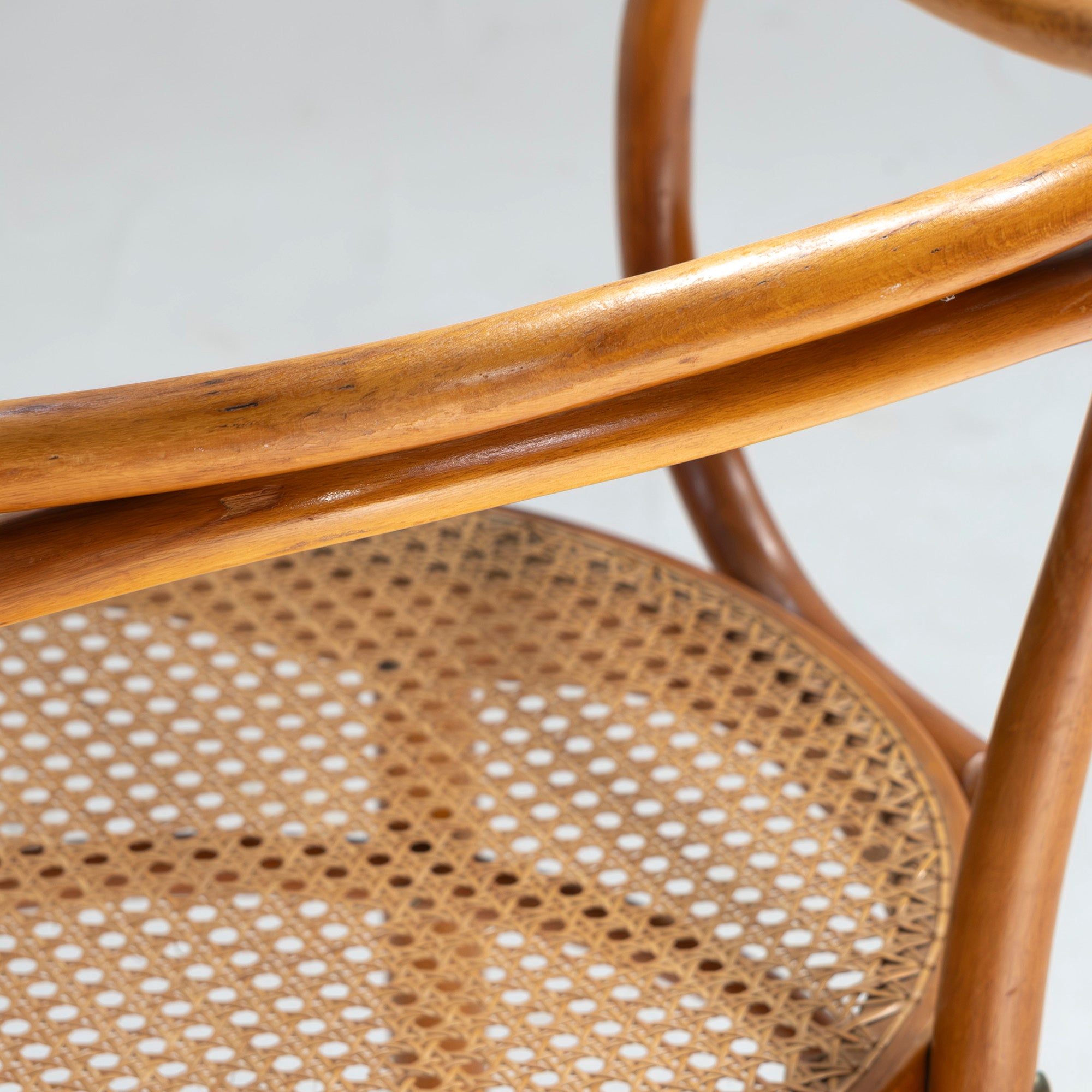 Vintage chair AIDEC bentwood chair made of beech and rattan from Czechoslovakia (1) THONET dining chair