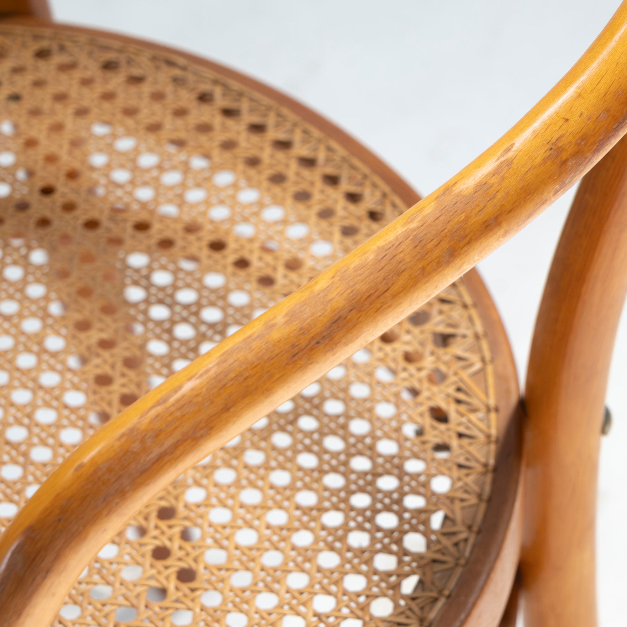 Vintage chair AIDEC bentwood chair made of beech and rattan from Czechoslovakia (1) THONET dining chair