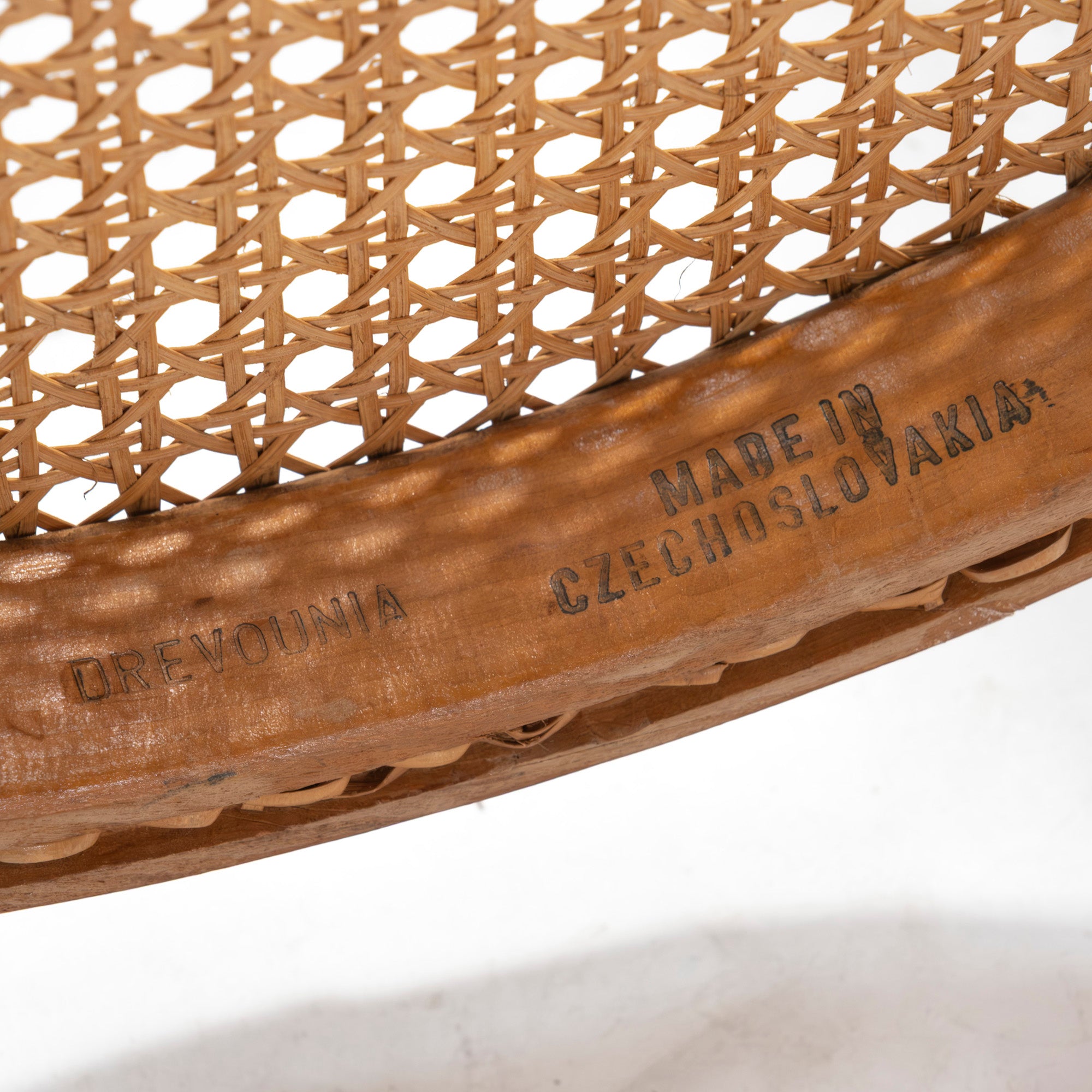 Vintage chair AIDEC bentwood chair made of beech and rattan from Czechoslovakia (1) THONET dining chair