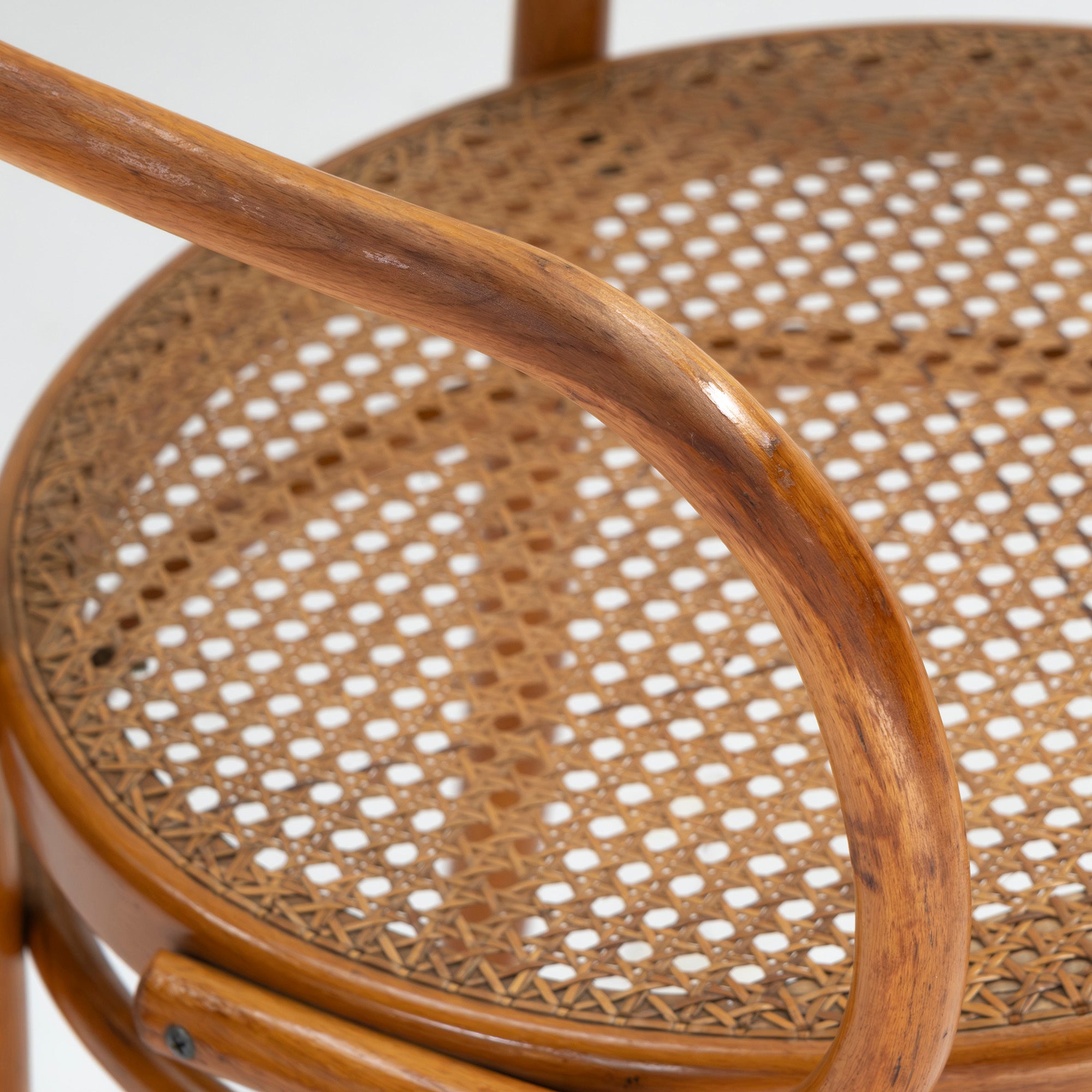 Vintage chair AIDEC bentwood chair made of beech and rattan from Czechoslovakia (2) THONET dining chair