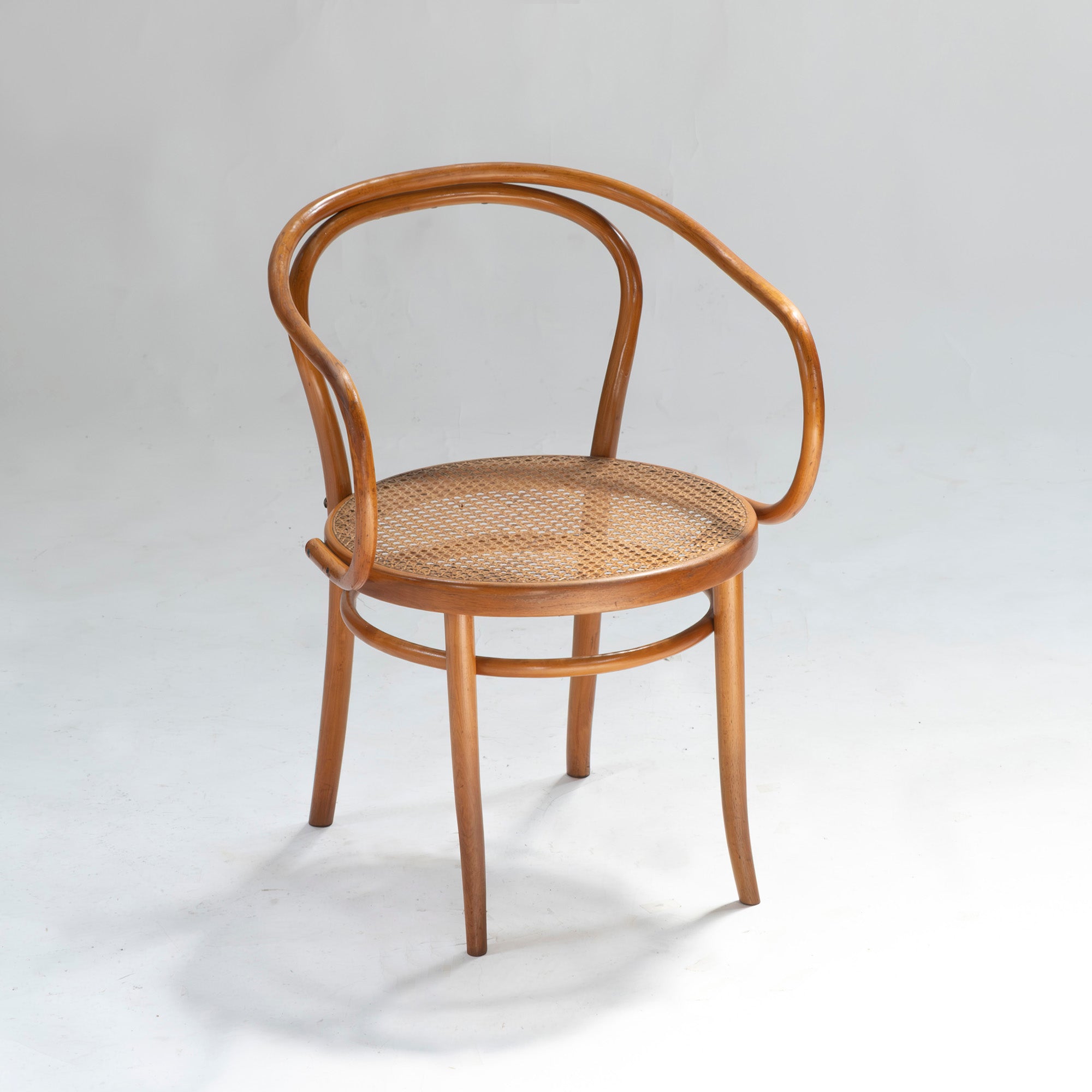 Vintage chair AIDEC bentwood chair made of beech and rattan from Czechoslovakia (2) THONET dining chair