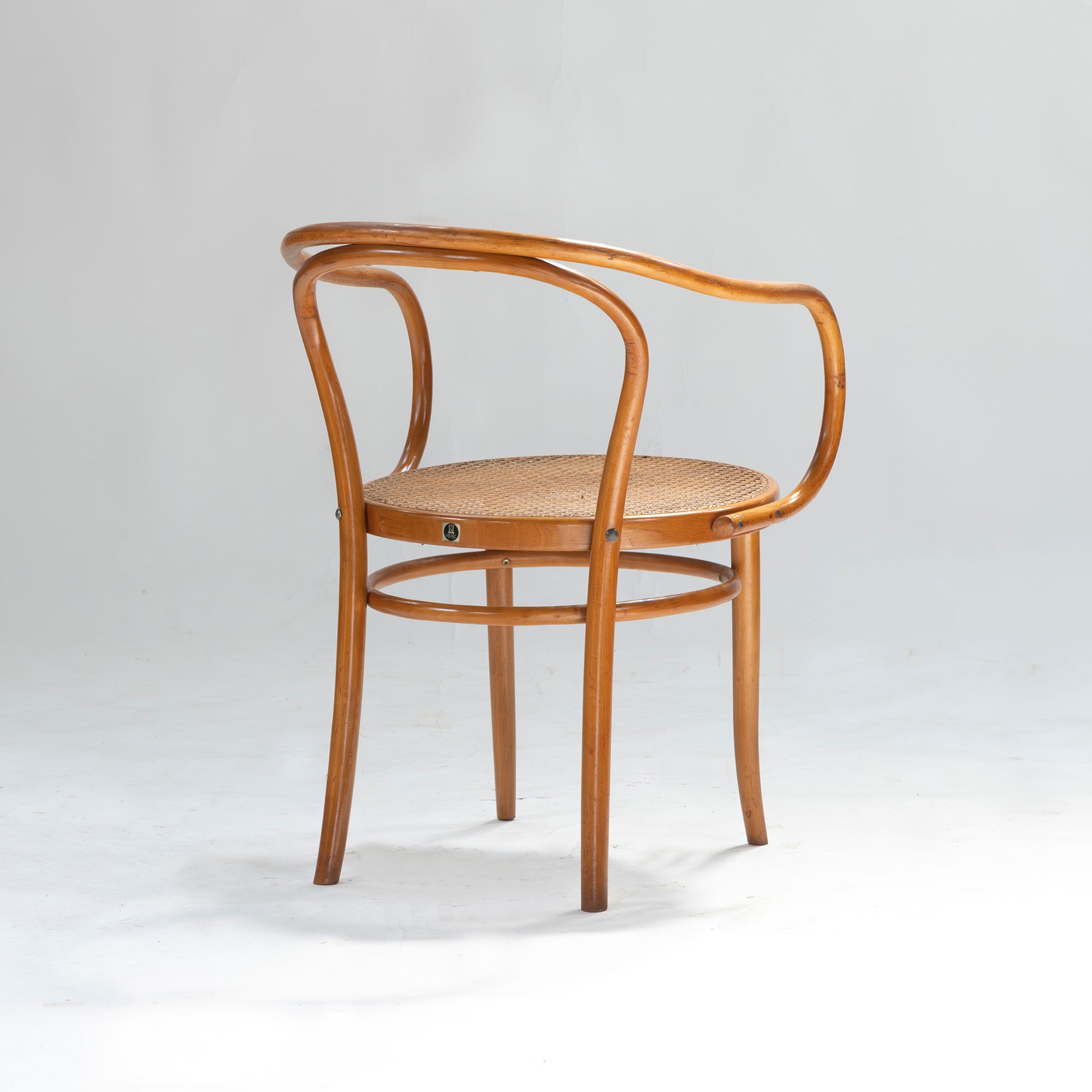 Vintage chair AIDEC bentwood chair made of beech and rattan from Czechoslovakia (2) THONET dining chair