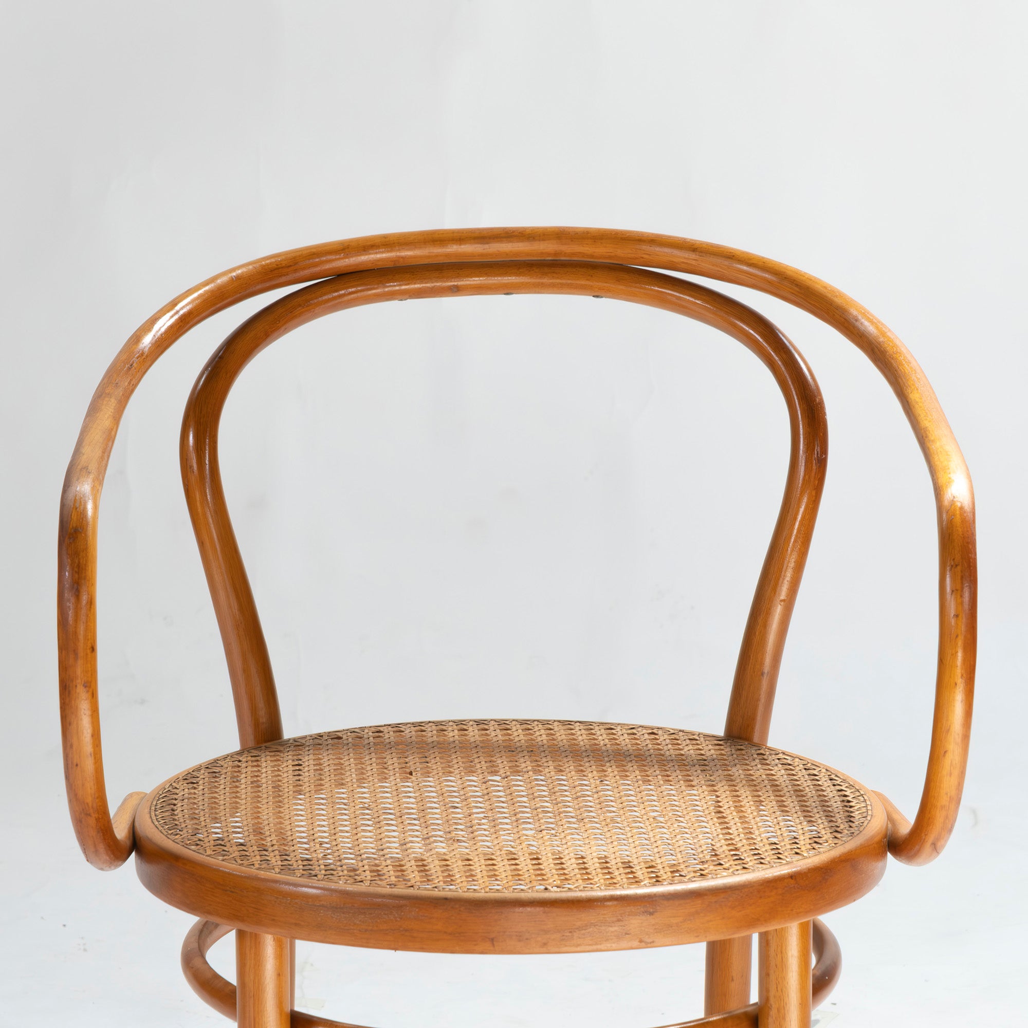 Vintage chair AIDEC bentwood chair made of beech and rattan from Czechoslovakia (2) THONET dining chair