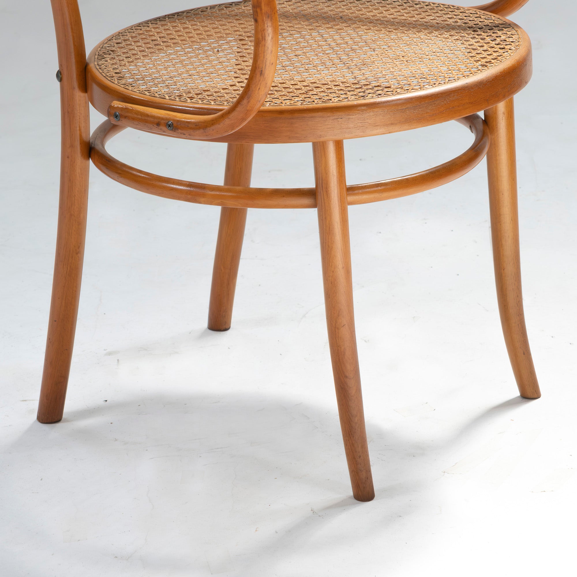 Vintage chair AIDEC bentwood chair made of beech and rattan from Czechoslovakia (2) THONET dining chair