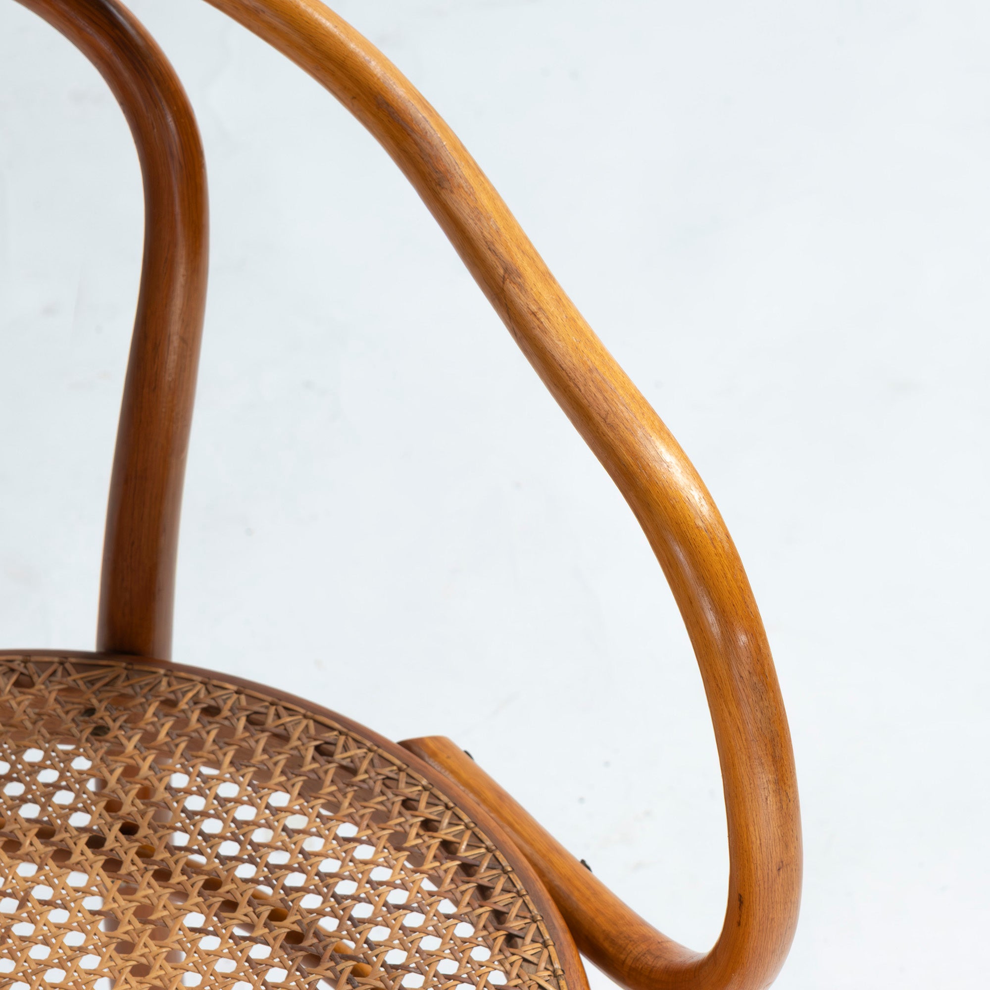 Vintage chair AIDEC bentwood chair made of beech and rattan from Czechoslovakia (3) THONET dining chair