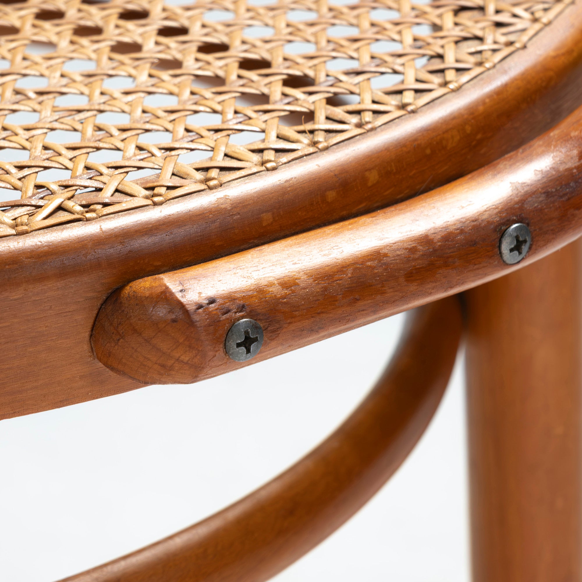 Vintage chair AIDEC bentwood chair made of beech and rattan from Czechoslovakia (3) THONET dining chair