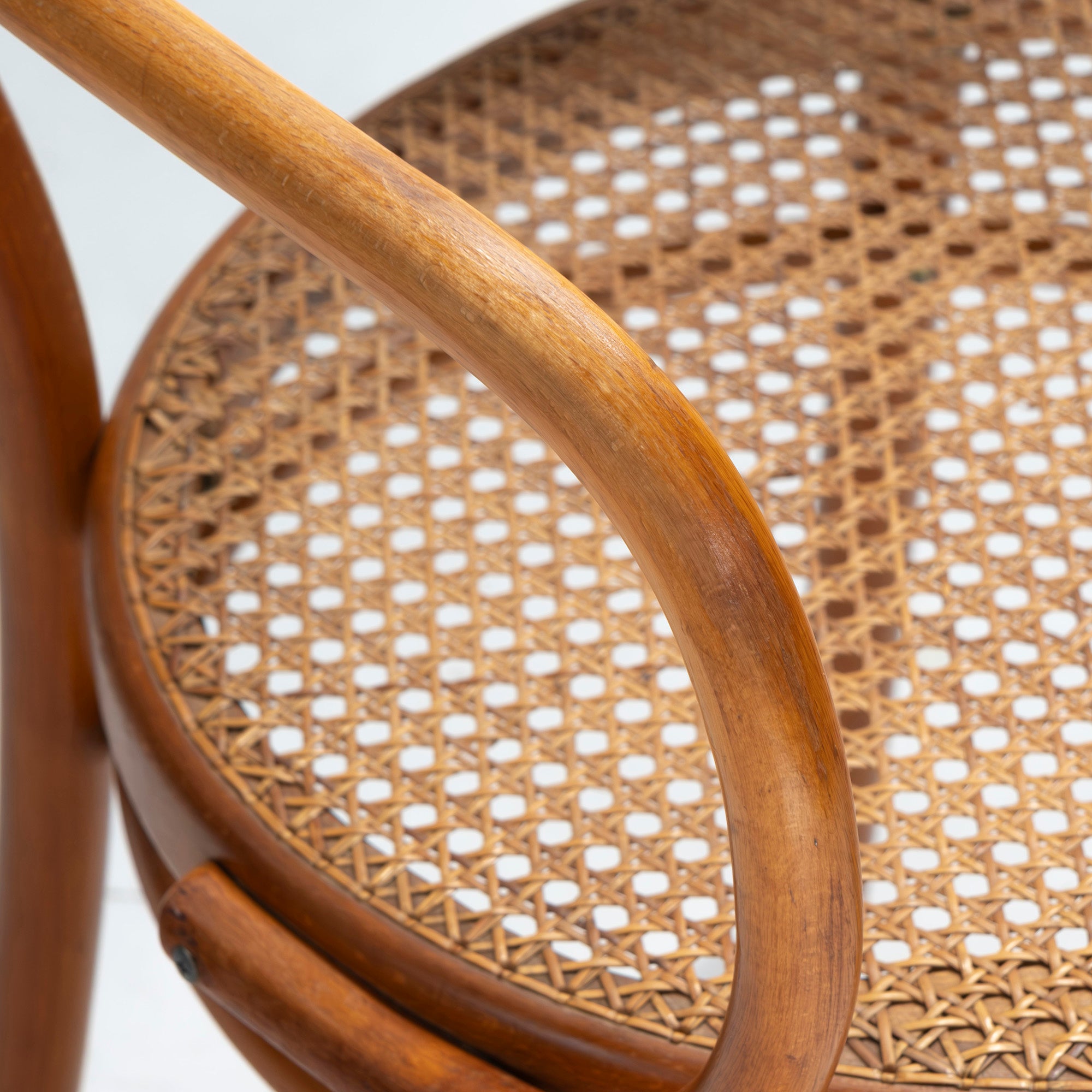 Vintage chair AIDEC bentwood chair made of beech and rattan from Czechoslovakia (3) THONET dining chair