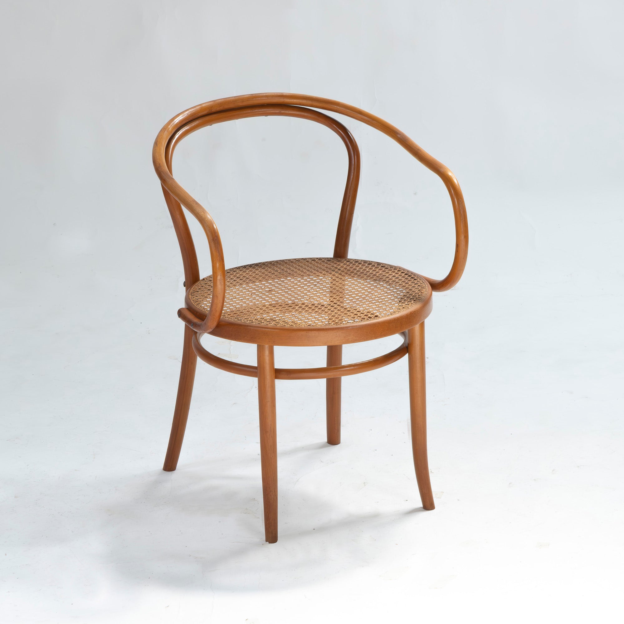Vintage chair AIDEC bentwood chair made of beech and rattan from Czechoslovakia (3) THONET dining chair