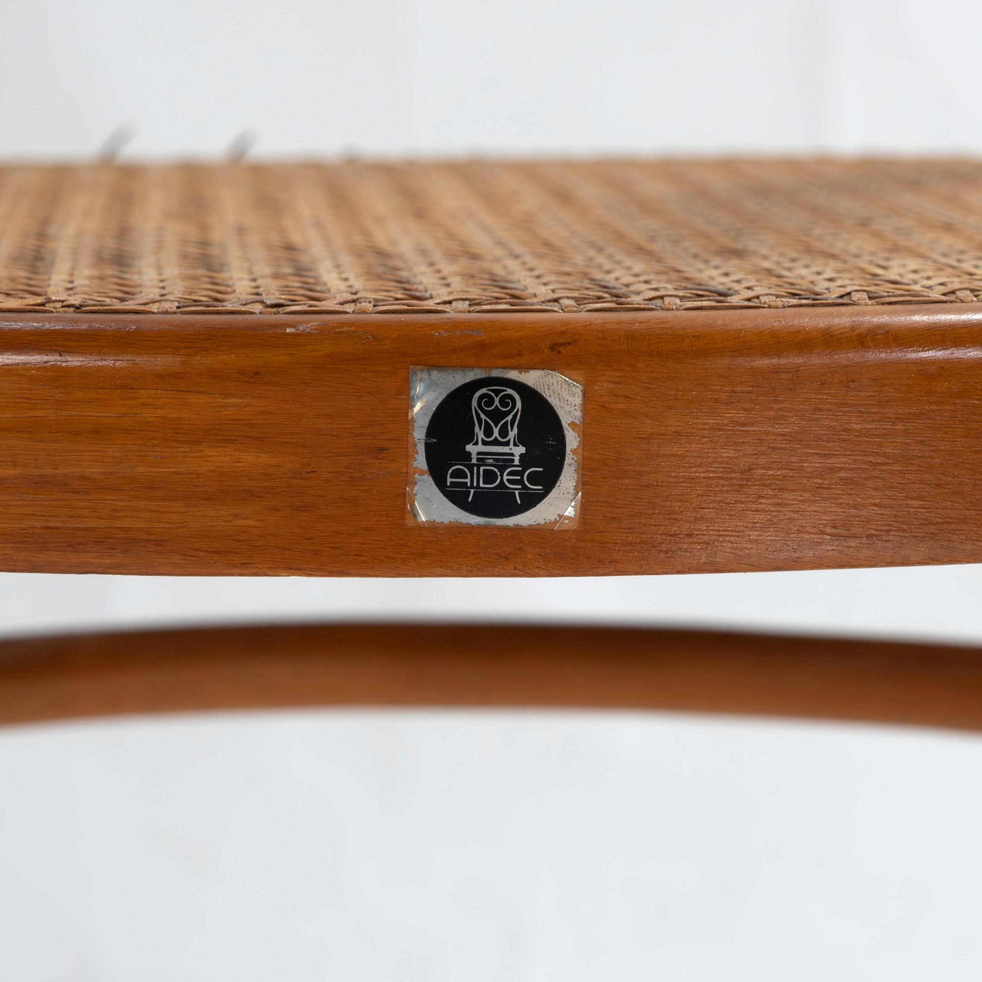 Vintage chair AIDEC bentwood chair made of beech and rattan from Czechoslovakia (3) THONET dining chair