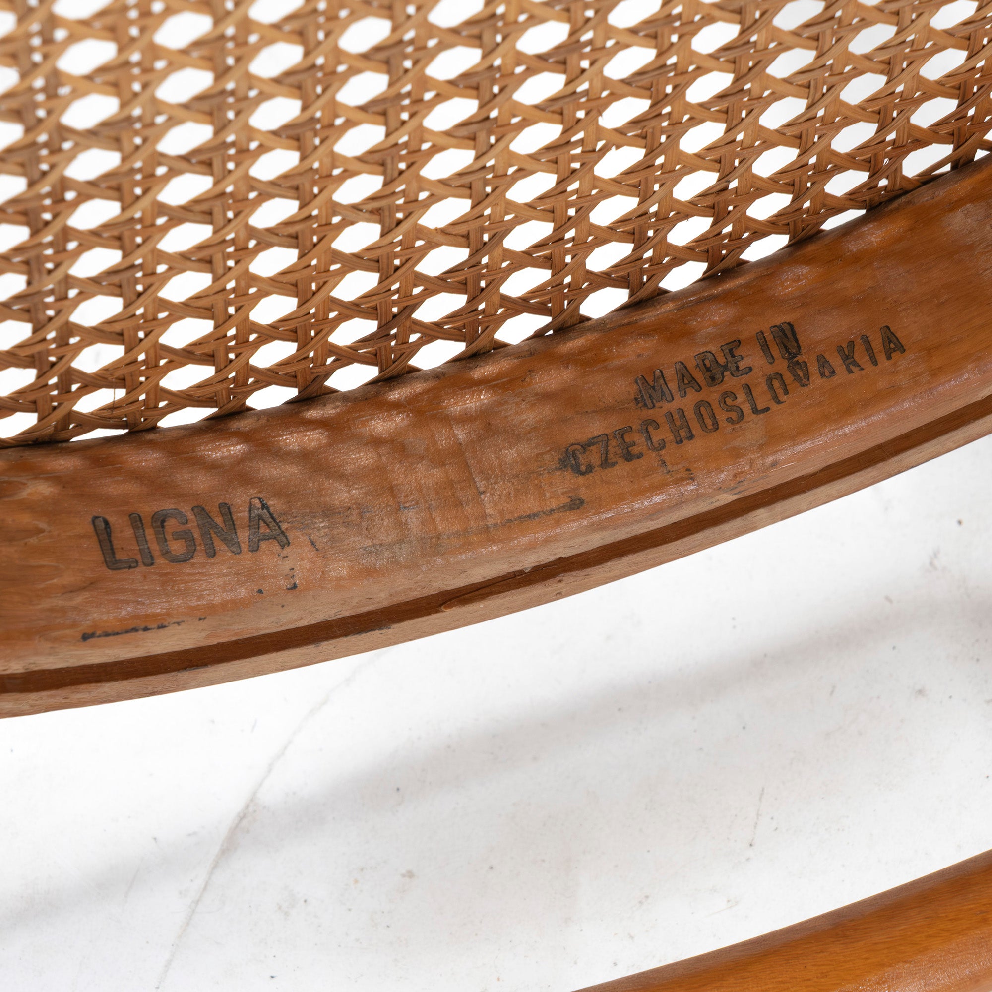 Vintage chair AIDEC bentwood chair made of beech and rattan from Czechoslovakia (3) THONET dining chair