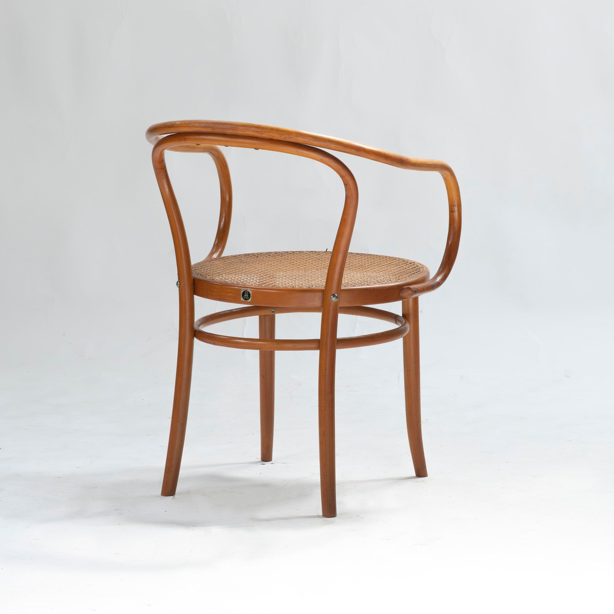 Vintage chair AIDEC bentwood chair made of beech and rattan from Czechoslovakia (3) THONET dining chair
