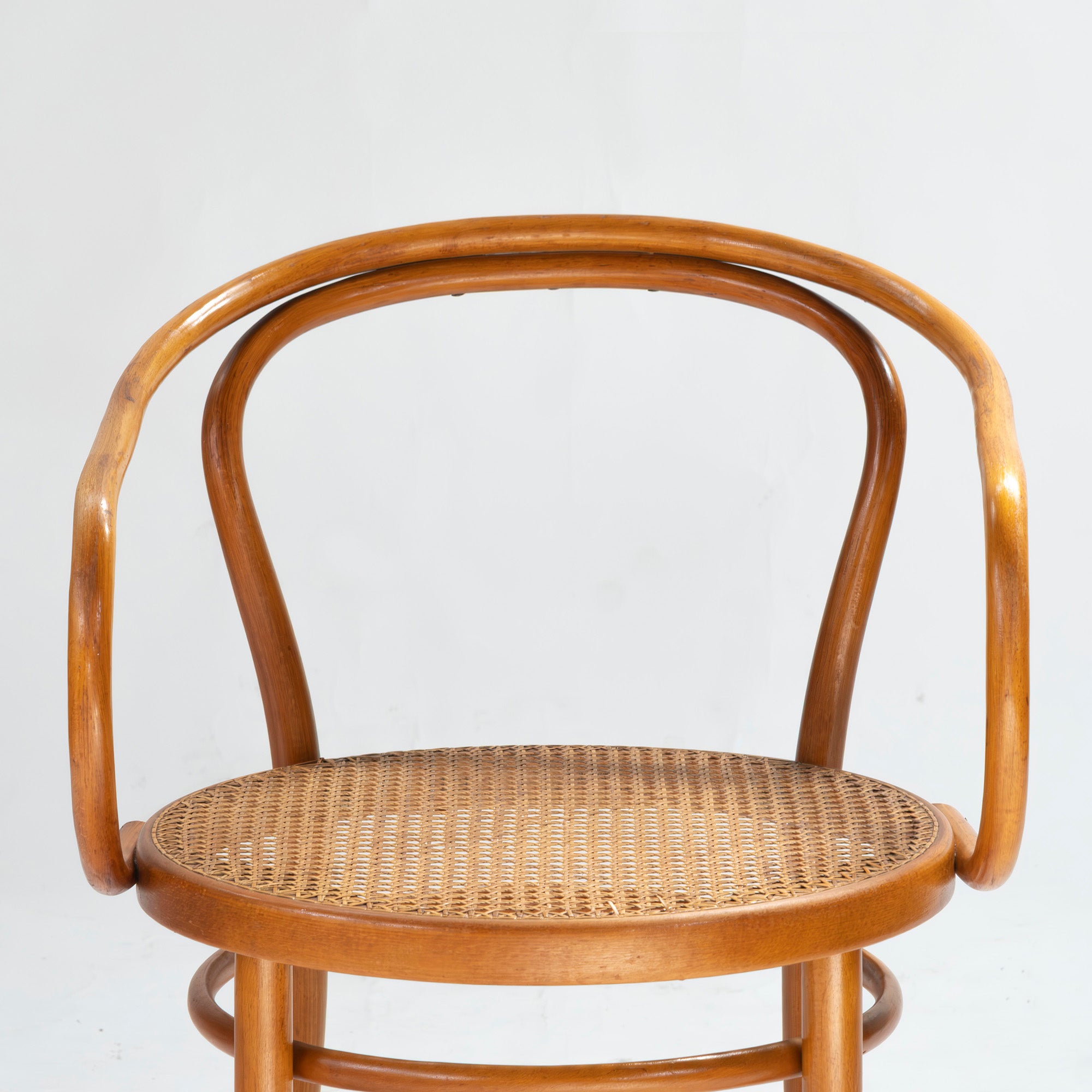 Vintage chair AIDEC bentwood chair made of beech and rattan from Czechoslovakia (3) THONET dining chair