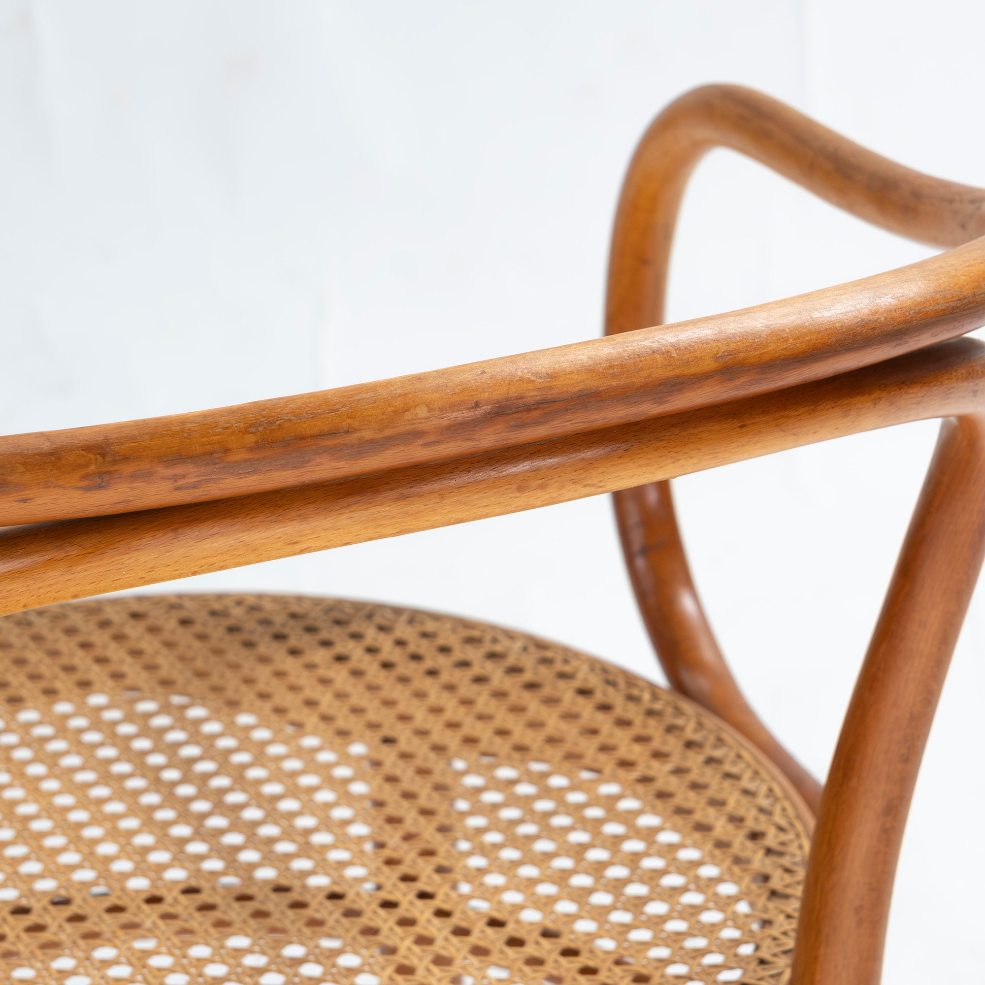 Vintage chair AIDEC bentwood chair, beech, rattan, made in Czechoslovakia (4) THONET dining chair
