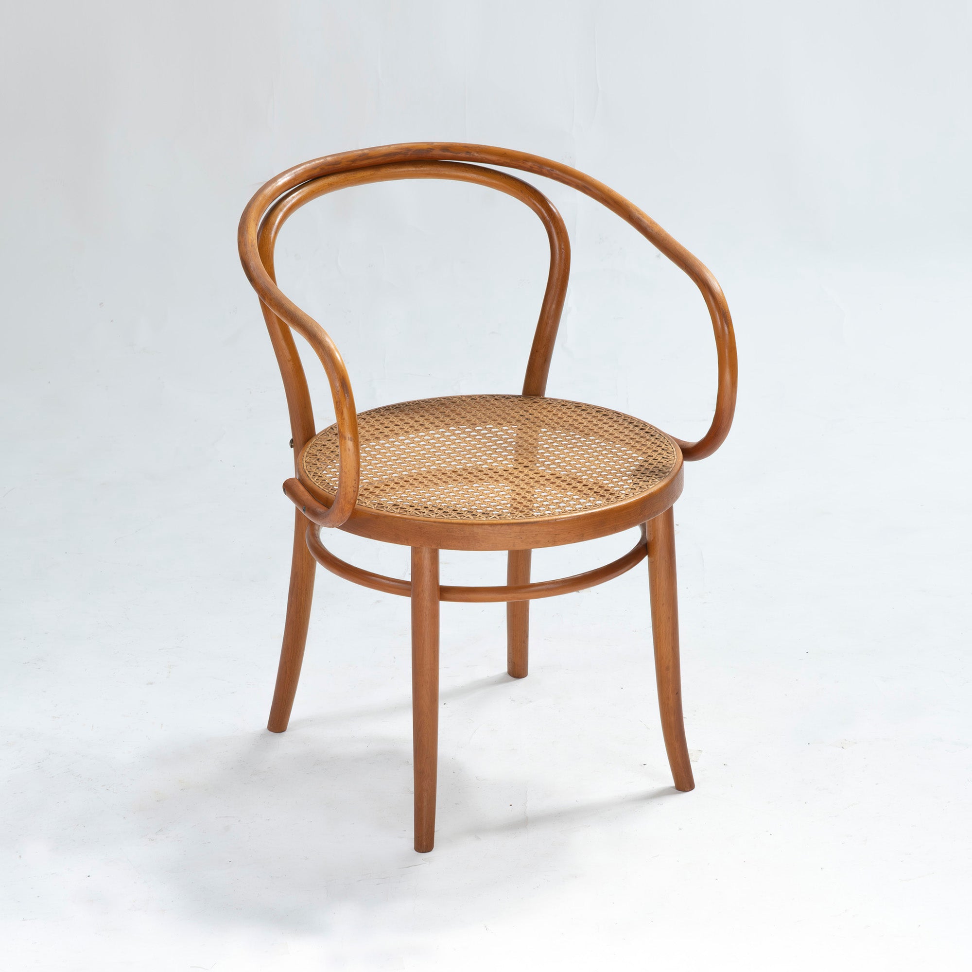 Vintage chair AIDEC bentwood chair, beech, rattan, made in Czechoslovakia (4) THONET dining chair