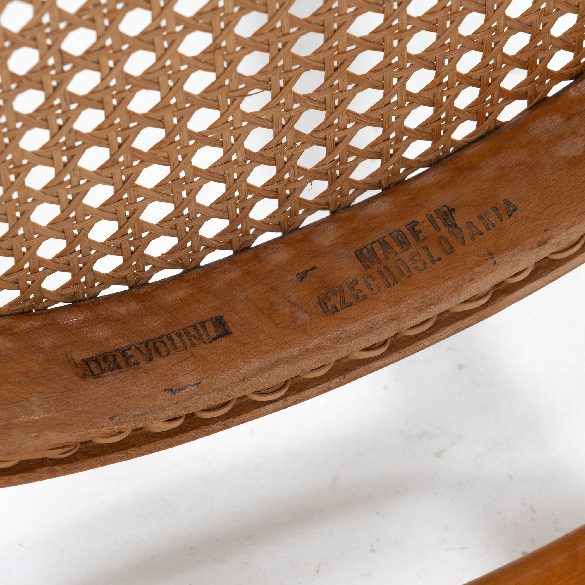 Vintage chair AIDEC bentwood chair, beech, rattan, made in Czechoslovakia (4) THONET dining chair