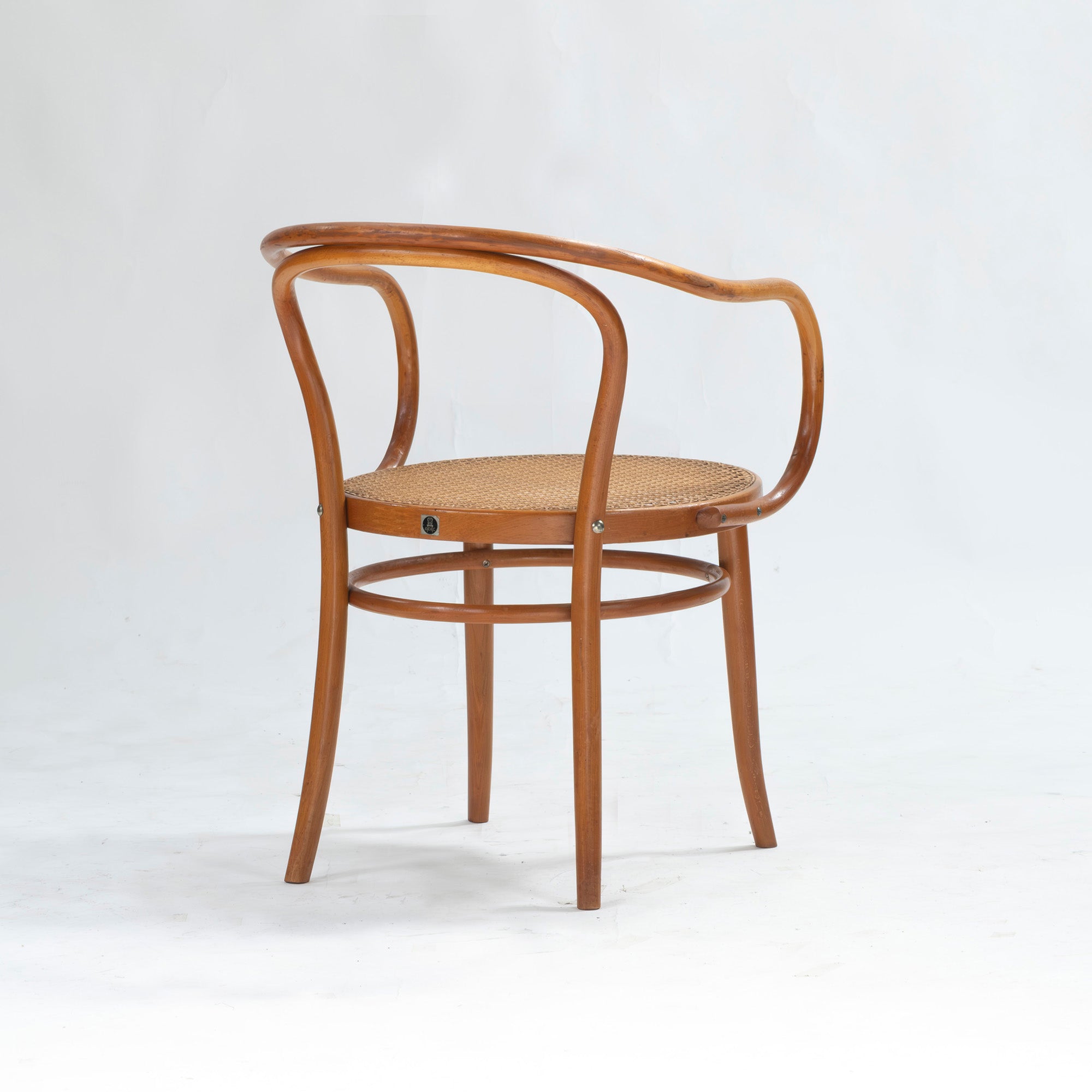 Vintage chair AIDEC bentwood chair, beech, rattan, made in Czechoslovakia (4) THONET dining chair