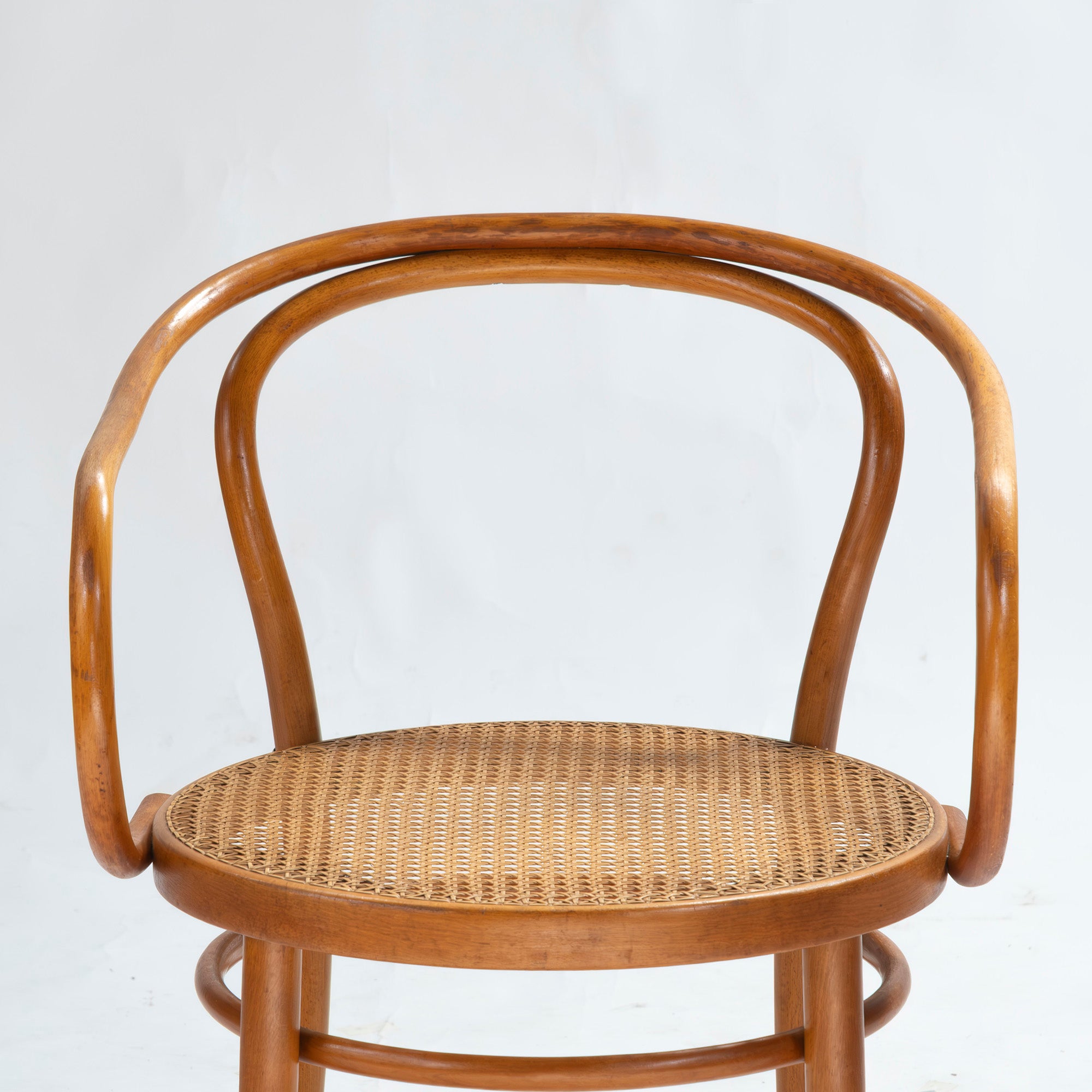 Vintage chair AIDEC bentwood chair, beech, rattan, made in Czechoslovakia (4) THONET dining chair