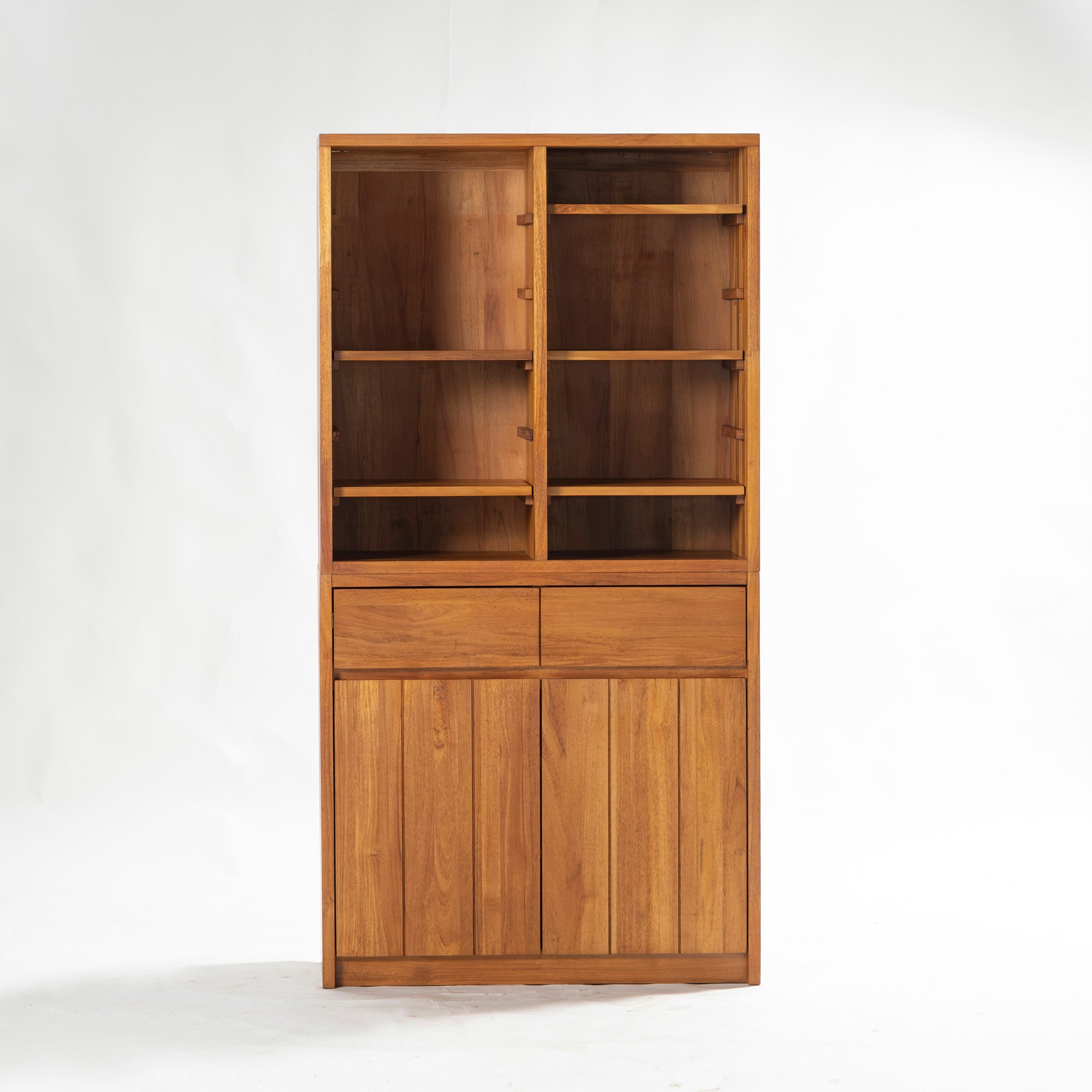 unico Unico Dish Cabinet BREATH Cupboard Teak Solid Wood W85 Discontinued Adjustable Shelf Kitchen Cabinet Living Cabinet Storage Furniture Storage Shelf