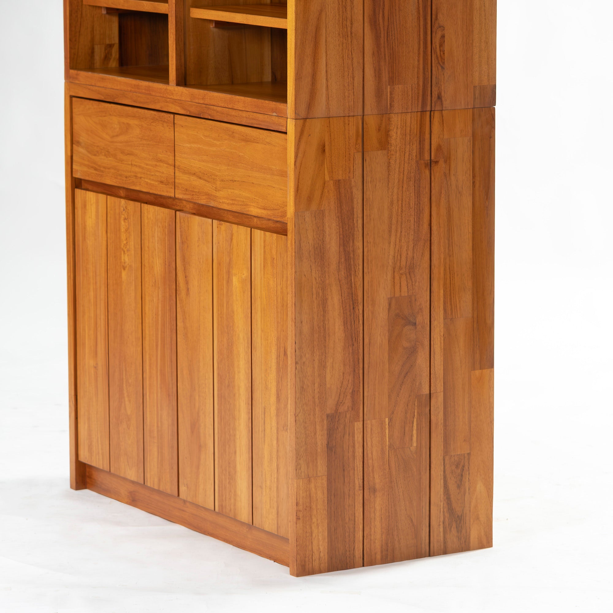unico Unico Dish Cabinet BREATH Cupboard Teak Solid Wood W85 Discontinued Adjustable Shelf Kitchen Cabinet Living Cabinet Storage Furniture Storage Shelf