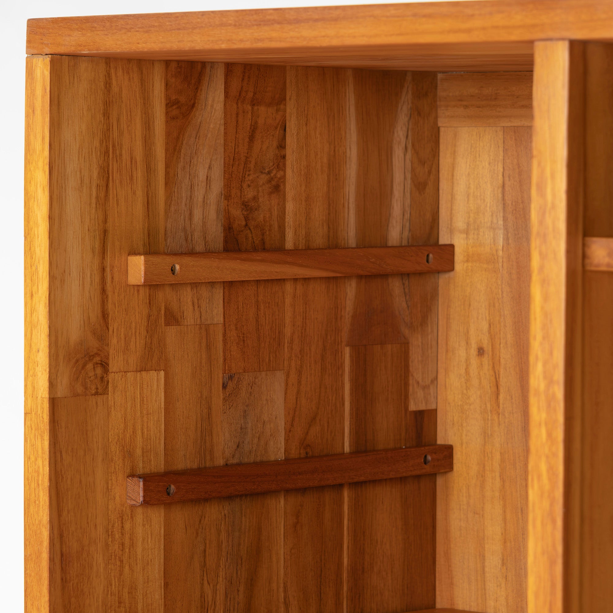 unico Unico Dish Cabinet BREATH Cupboard Teak Solid Wood W85 Discontinued Adjustable Shelf Kitchen Cabinet Living Cabinet Storage Furniture Storage Shelf