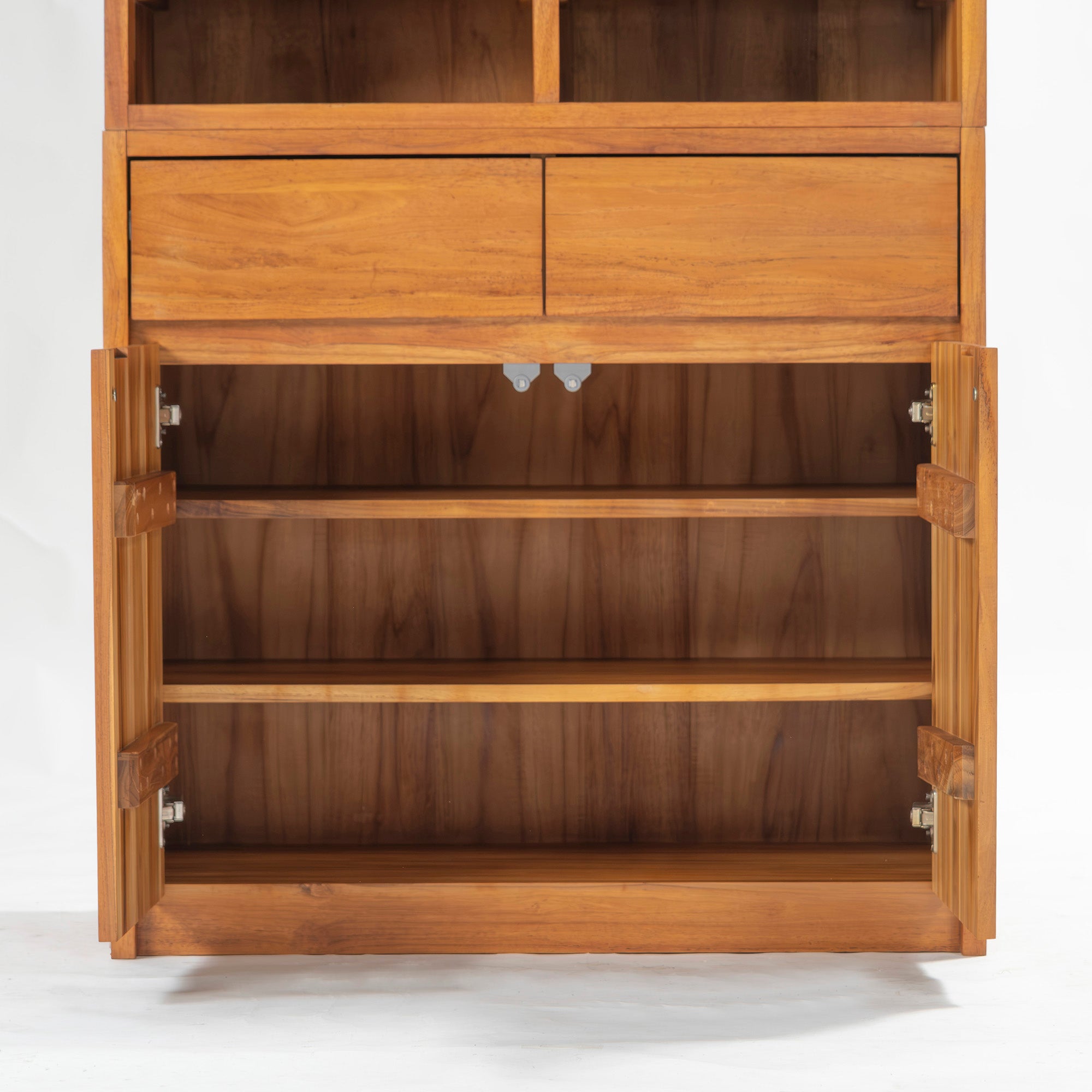 unico Unico Dish Cabinet BREATH Cupboard Teak Solid Wood W85 Discontinued Adjustable Shelf Kitchen Cabinet Living Cabinet Storage Furniture Storage Shelf
