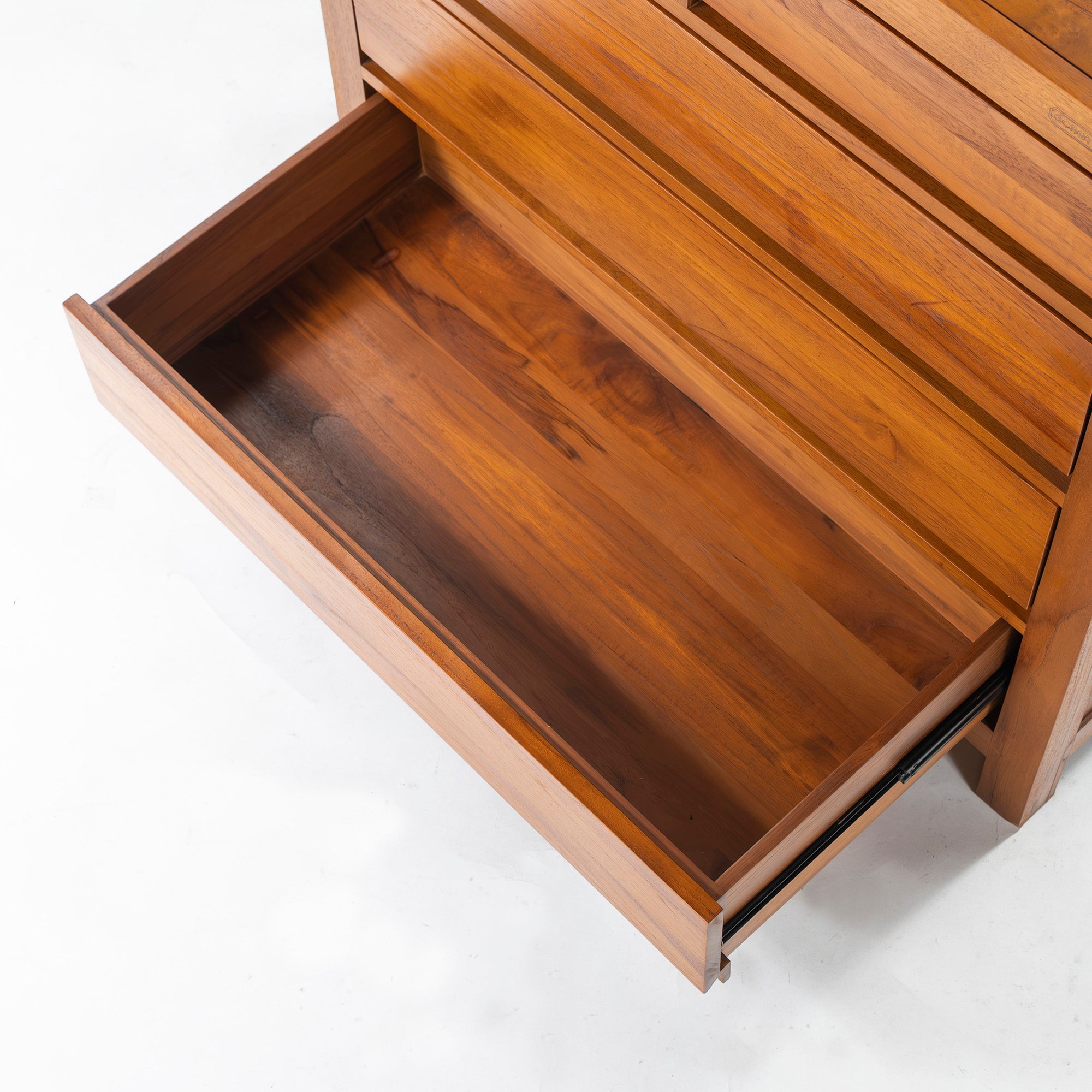 Chest of Drawers Scanteek SCANTEAK Solid Teak Wood 4 Tiers 5 Drawers Scandinavian Design Natural Modern Asian Design Storage Furniture Living Room Storage