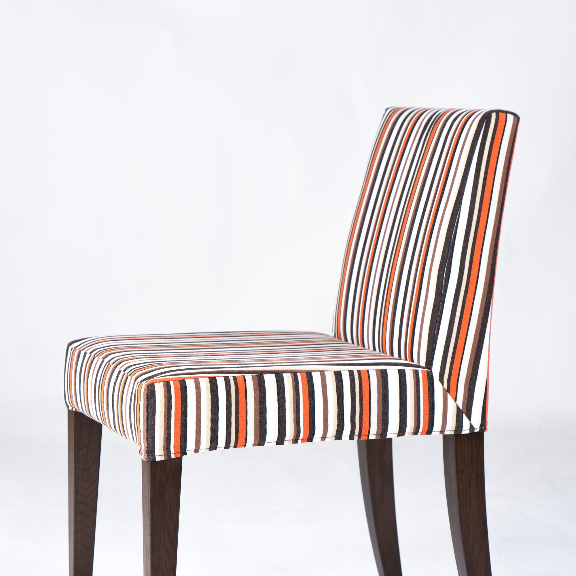 ダイニングチェア リーンロゼ ligne roset マルチストライプ ファブリック アームレスチェア(1) アッシュ材 モダン フレンチモダン 北欧