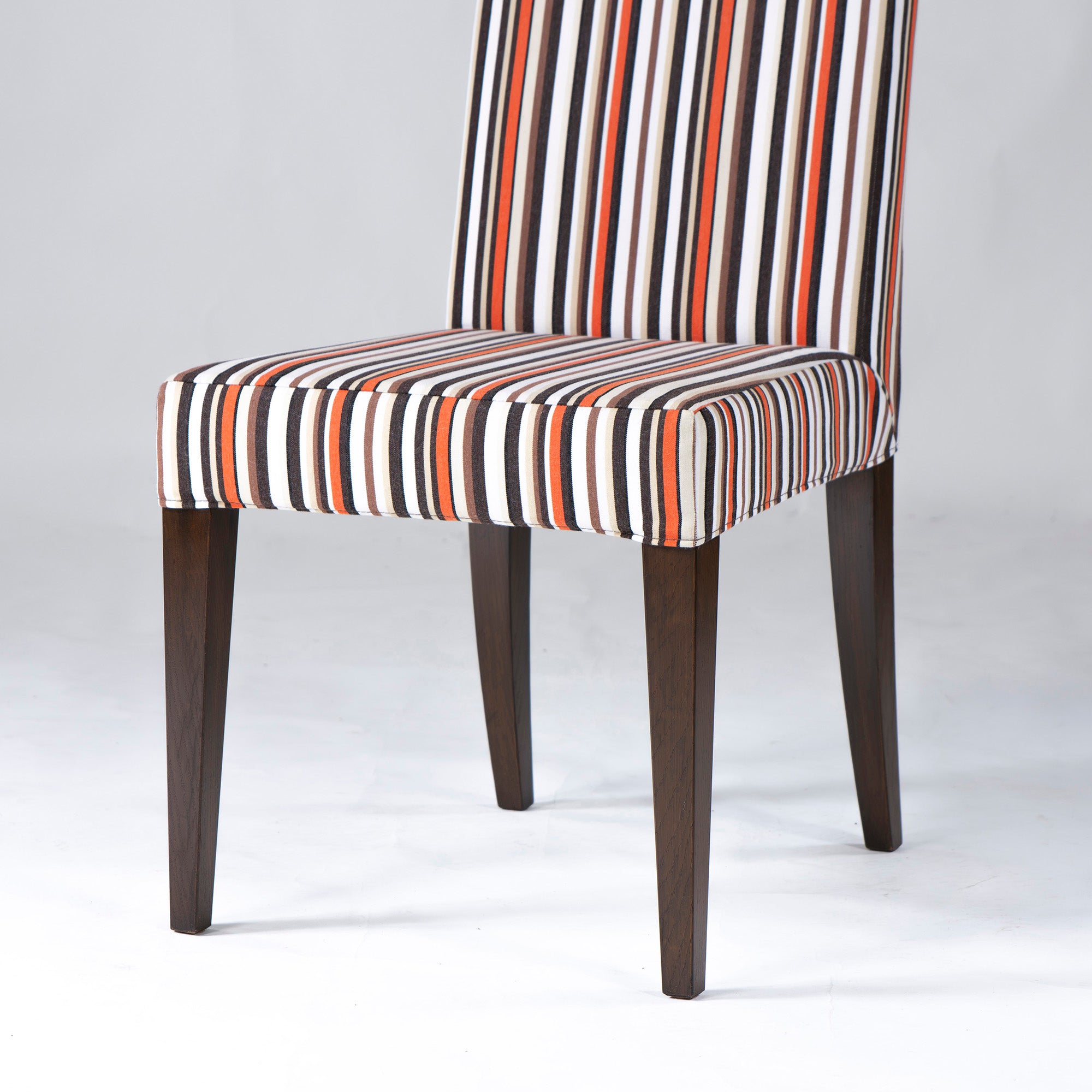 ダイニングチェア リーンロゼ ligne roset マルチストライプ ファブリック アームレスチェア(2) アッシュ材 モダン フレンチモダン 北欧
