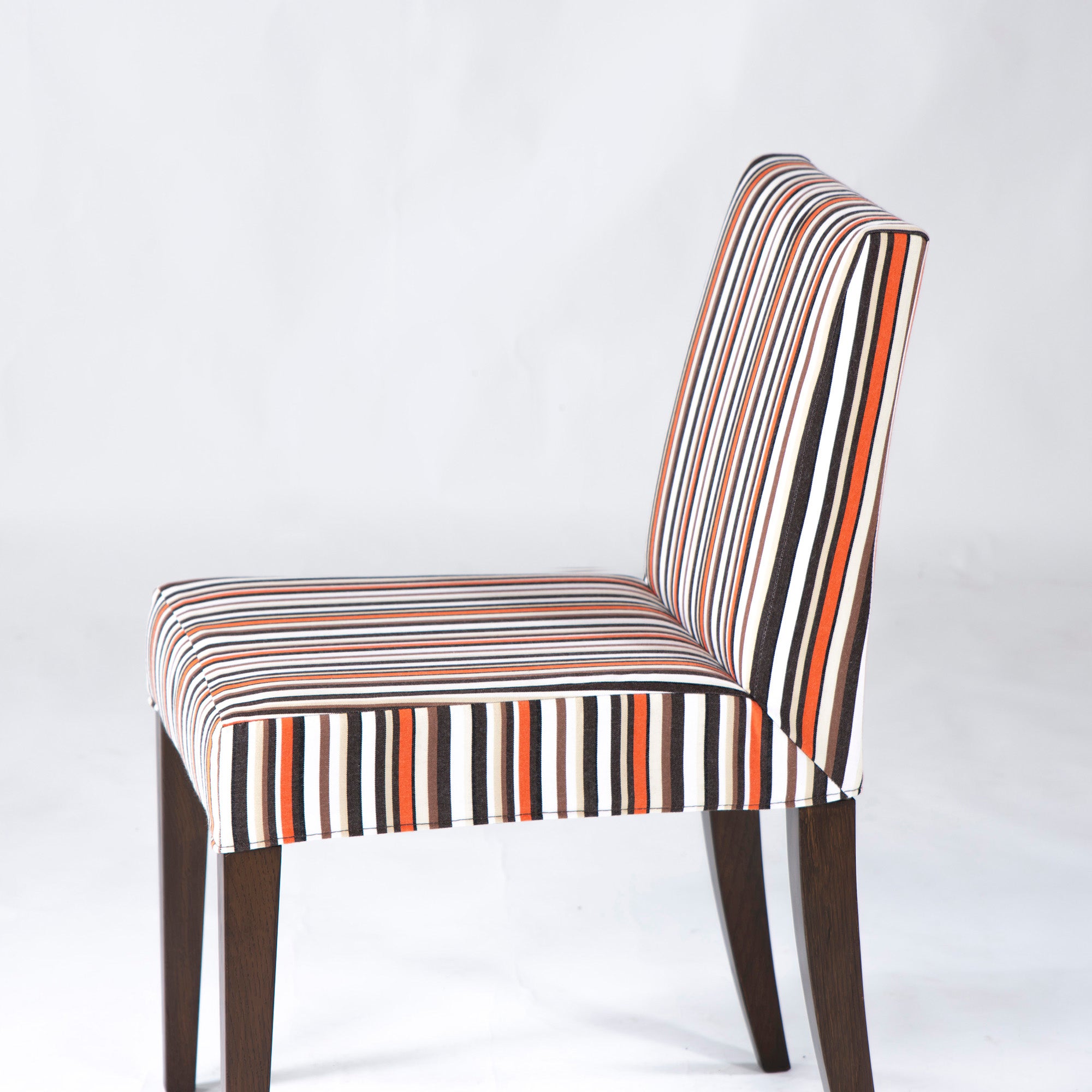 ダイニングチェア リーンロゼ ligne roset マルチストライプ ファブリック アームレスチェア(2) アッシュ材 モダン フレンチモダン 北欧