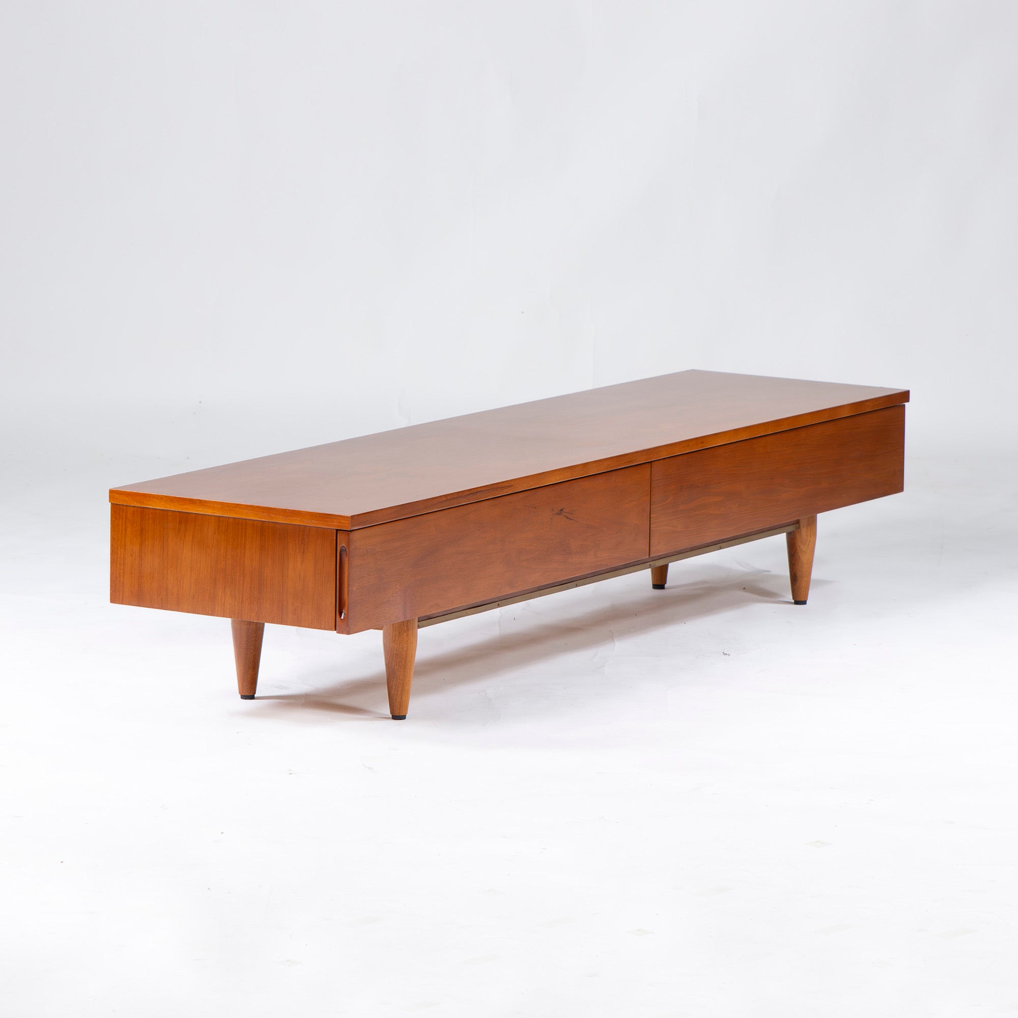 テレビボード アクメファニチャー ACME Furniture トラッセル TRESTLES 幅160 ウォールナット 真鍮 ミッドセンチュリー USヴィンテージ