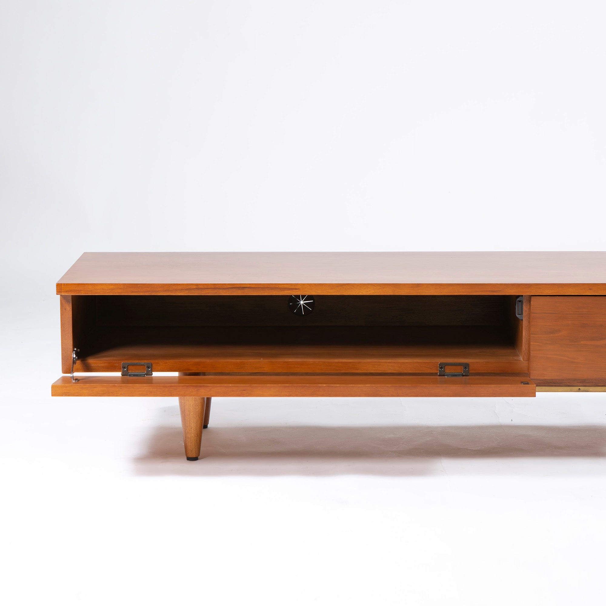 テレビボード アクメファニチャー ACME Furniture トラッセル TRESTLES 幅160 ウォールナット 真鍮 ミッドセンチュリー USヴィンテージ