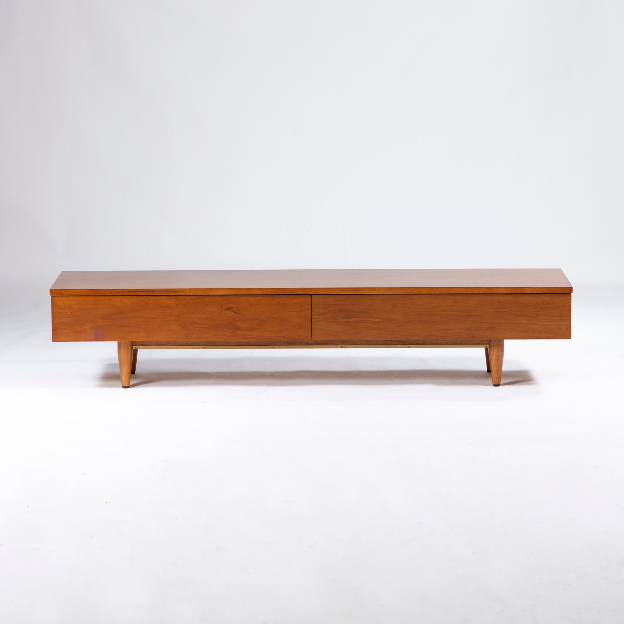 テレビボード アクメファニチャー ACME Furniture トラッセル TRESTLES 幅160 ウォールナット 真鍮 ミッドセンチュリー USヴィンテージ