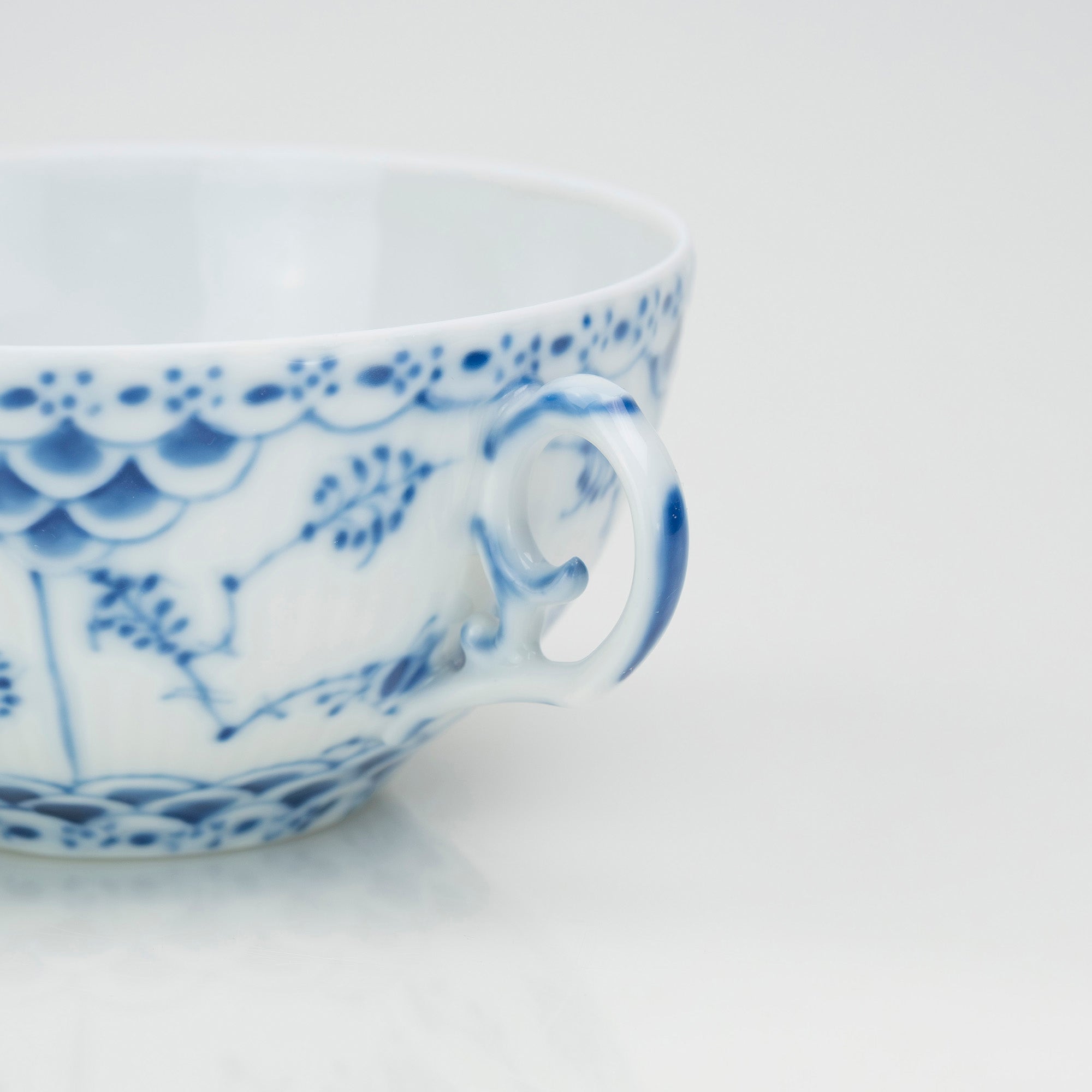 Royal Copenhagen Blue Fluted Full Lace Teacup & Saucer 1992-1999 (2)