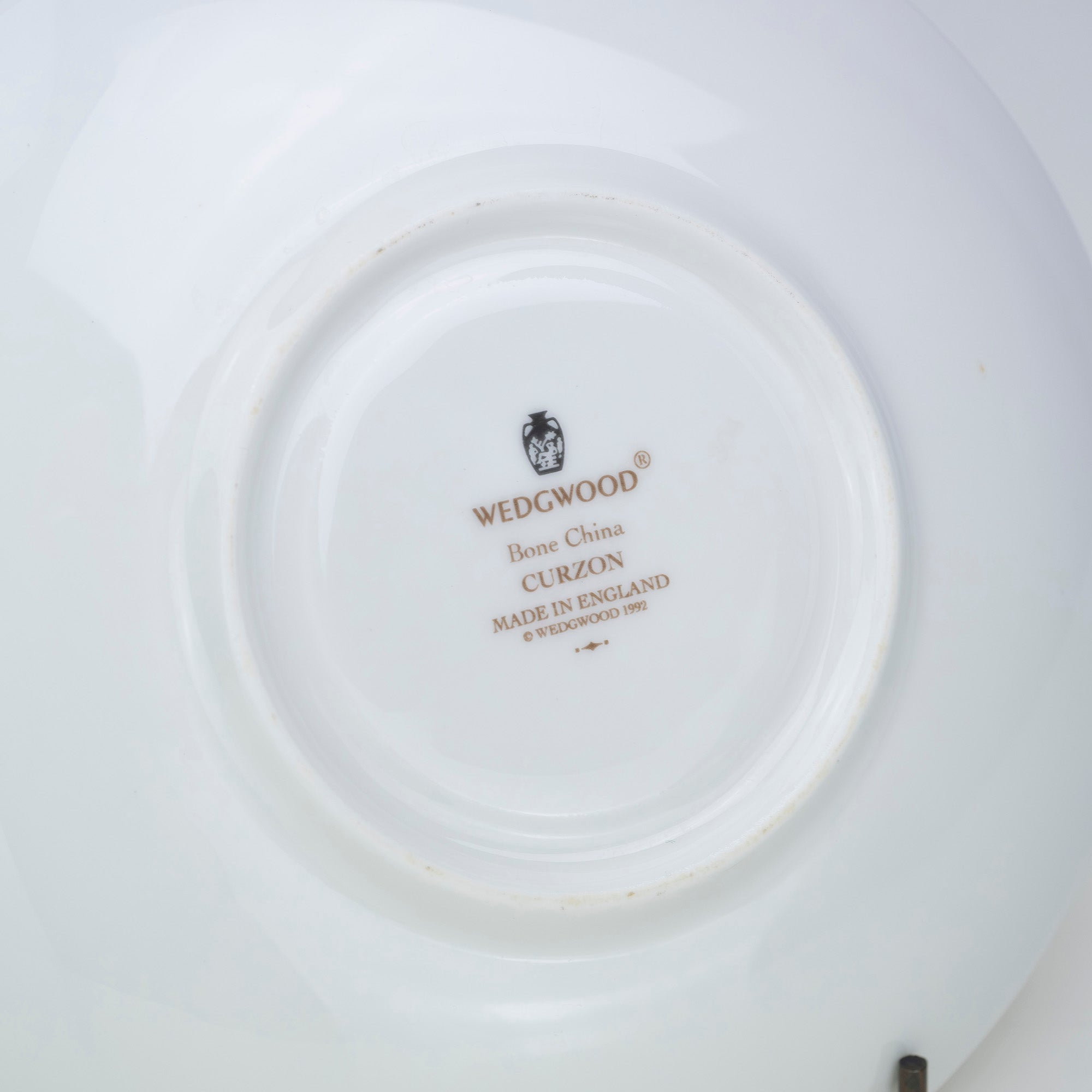 Wedgwood Curzon Cup and Saucer, Black Tsubo Mark, Discontinued