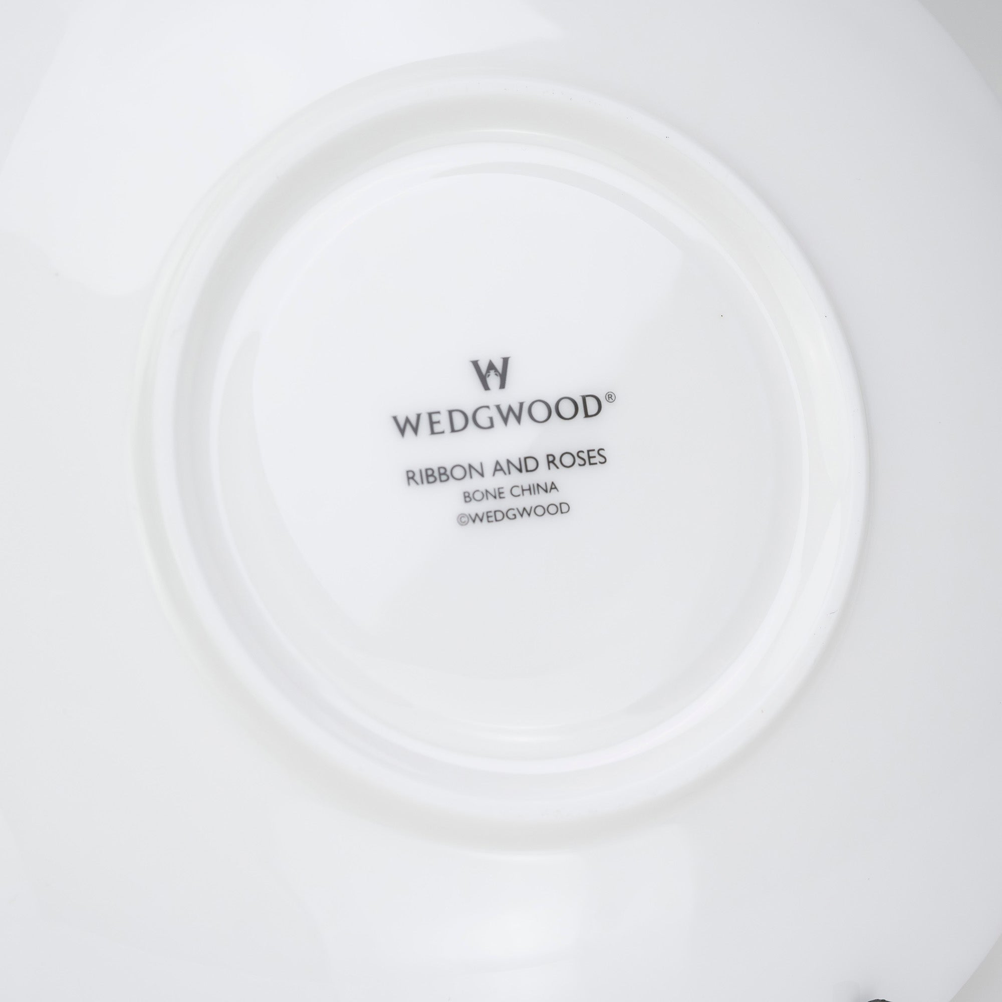 Wedgwood Harlequin Collection Ribbon & Rose Teacup & Saucer (Discontinued)