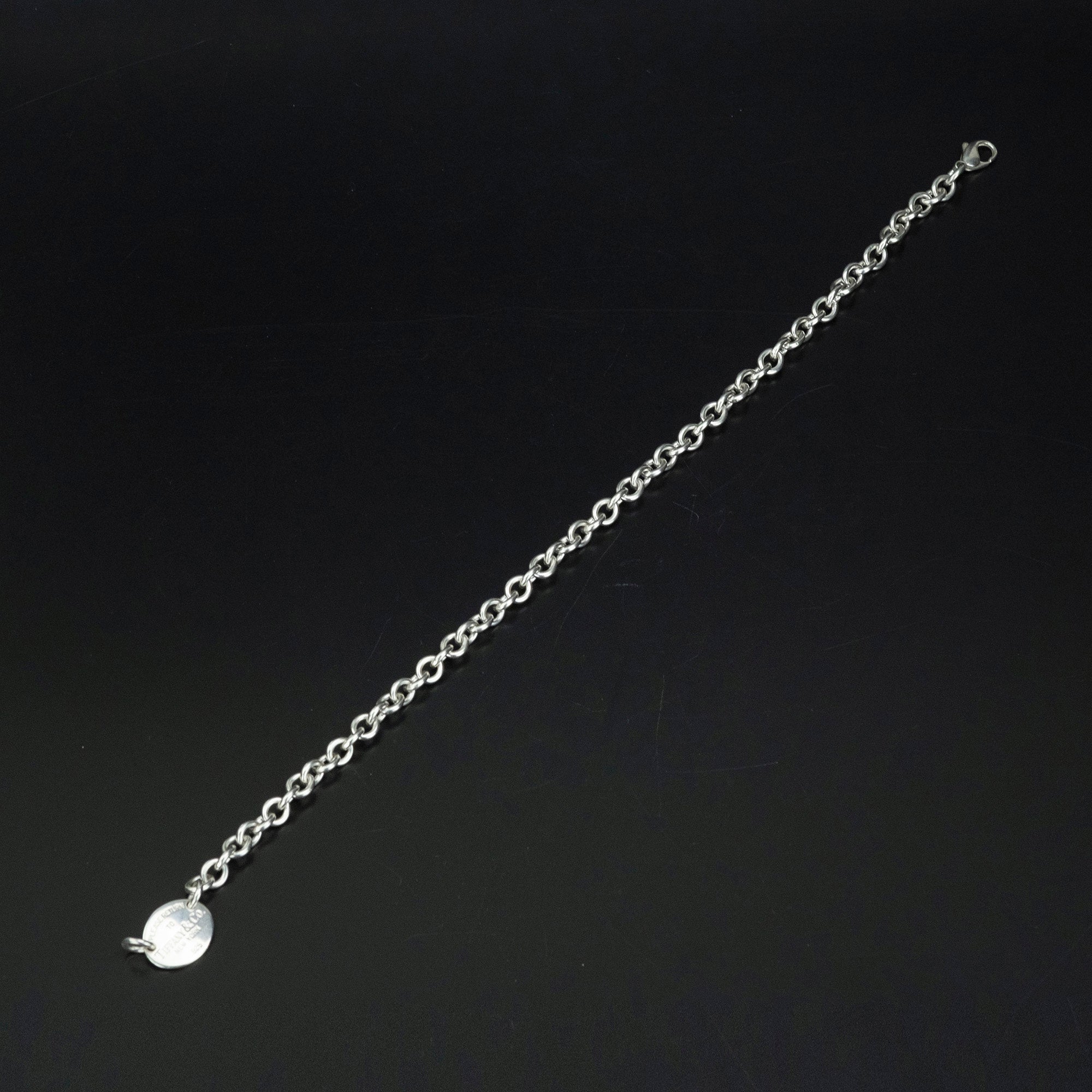 Tiffany & Co. Return to Oval Tag Choker Necklace in Sterling Silver